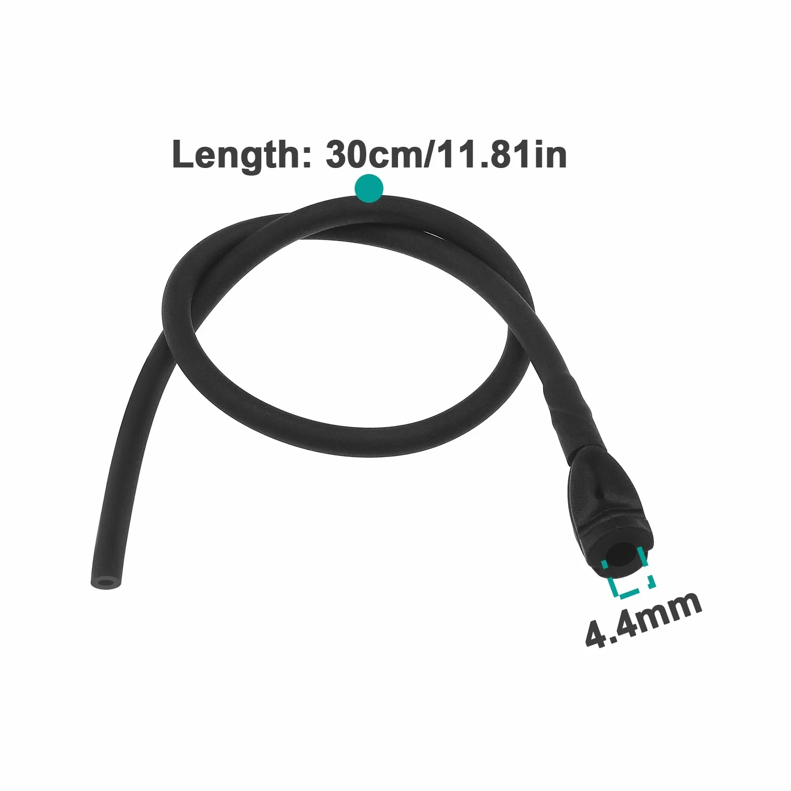 Peep Sight Tube en Caoutchouc pour Arc Composé, Peep Sight Cordon de Traction, Accessoires Arc, Noir
