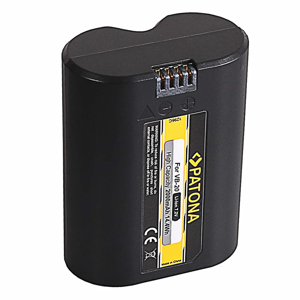 PATONA Batterie VB20 Compatible avec Godox V350S / C/N/O/F Speedlite Flash