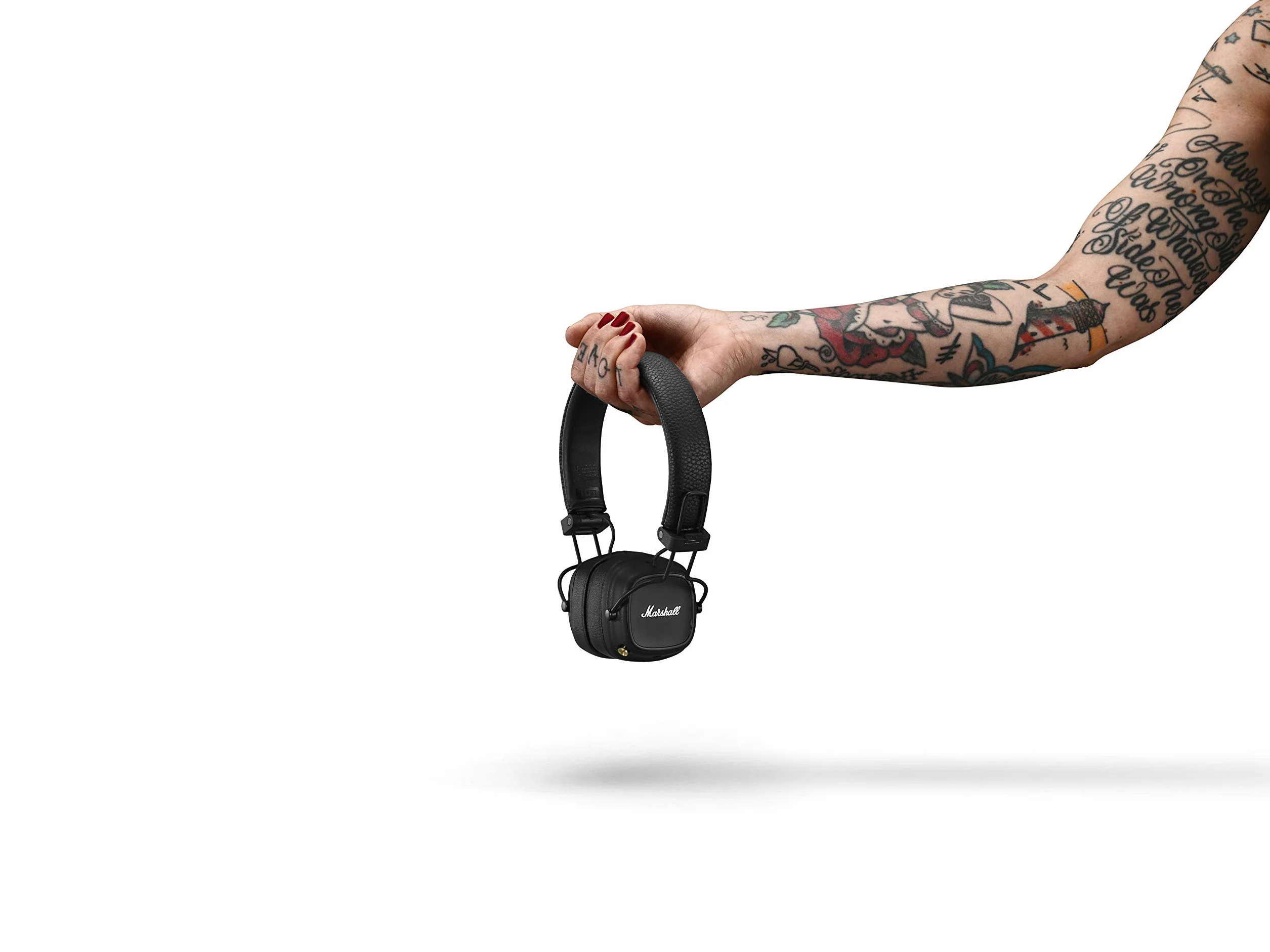 Marshall Casque Bluetooth supra-auriculaire Major IV, écouteurs sans fil, pliables, autonomie sans fil de plus de 80 heures, noir