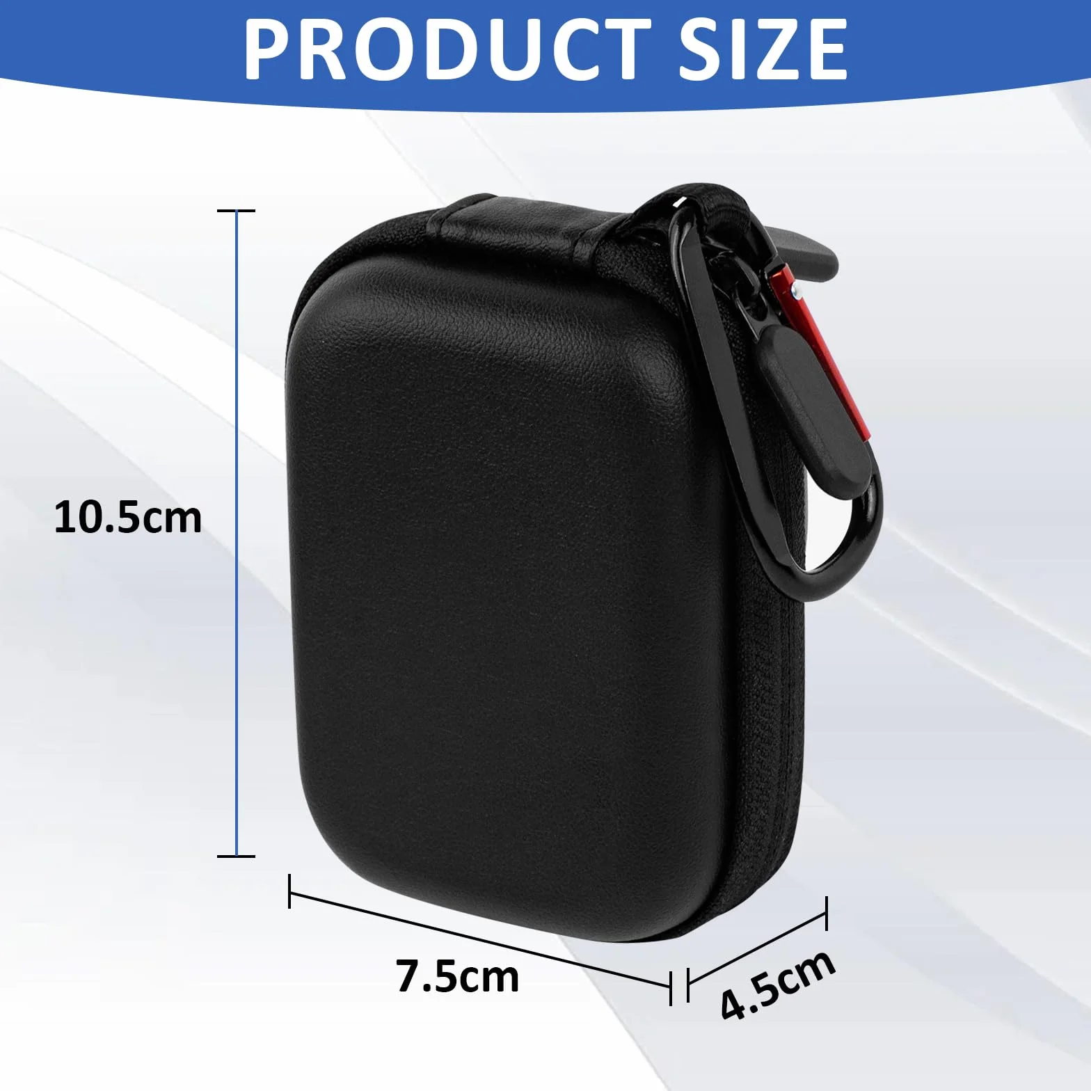 Hesupy Étui De Voyage Pour Dji Action 5 Pro/4/3, Sac De Protection Résistant Aux Chutes Noir