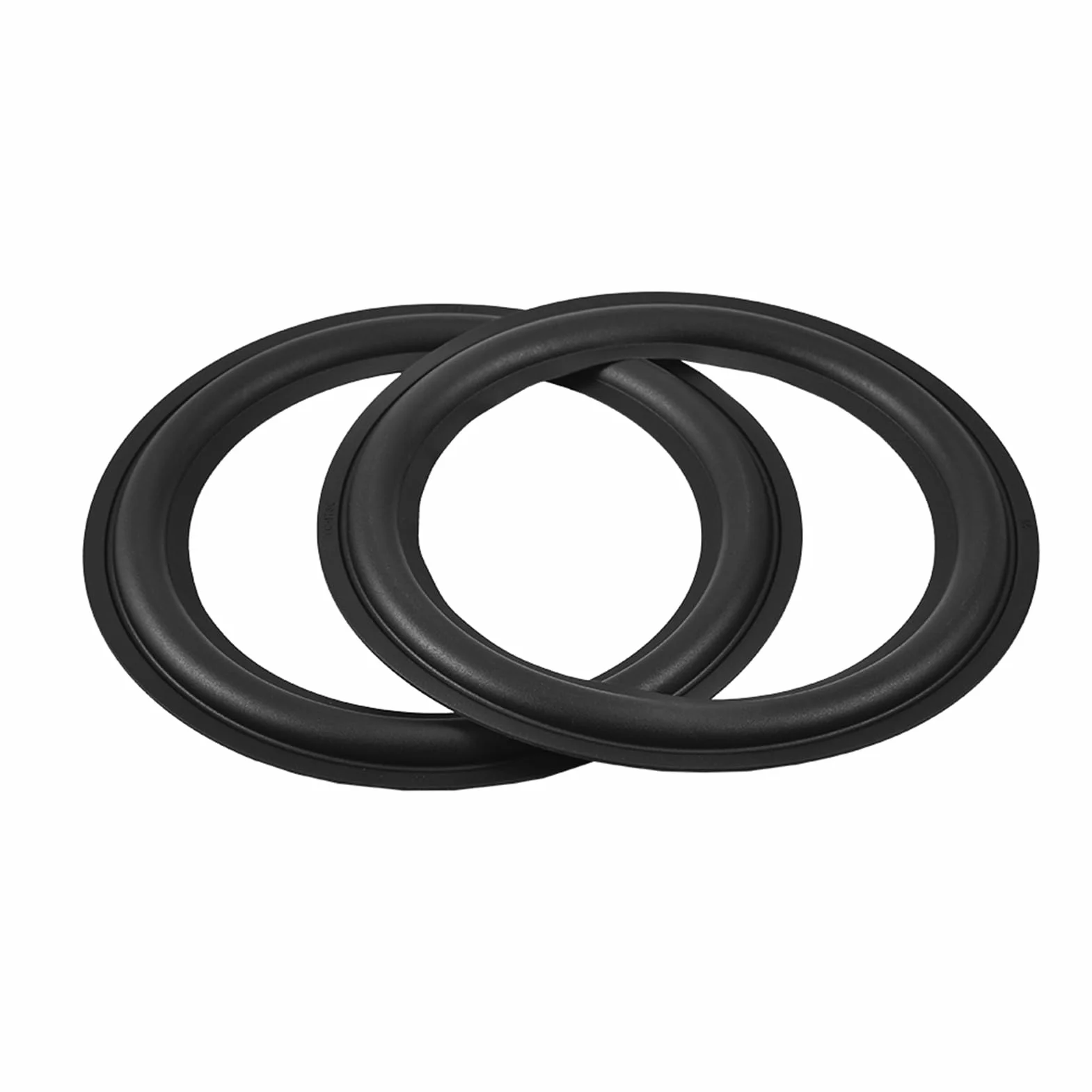 Demeras 2 pièces 8 Pouces Haut Parleur en Caoutchouc Surround Mousse Bord ent Anneaux pièces de Rechange pour Haut Parleur pièces de réparation