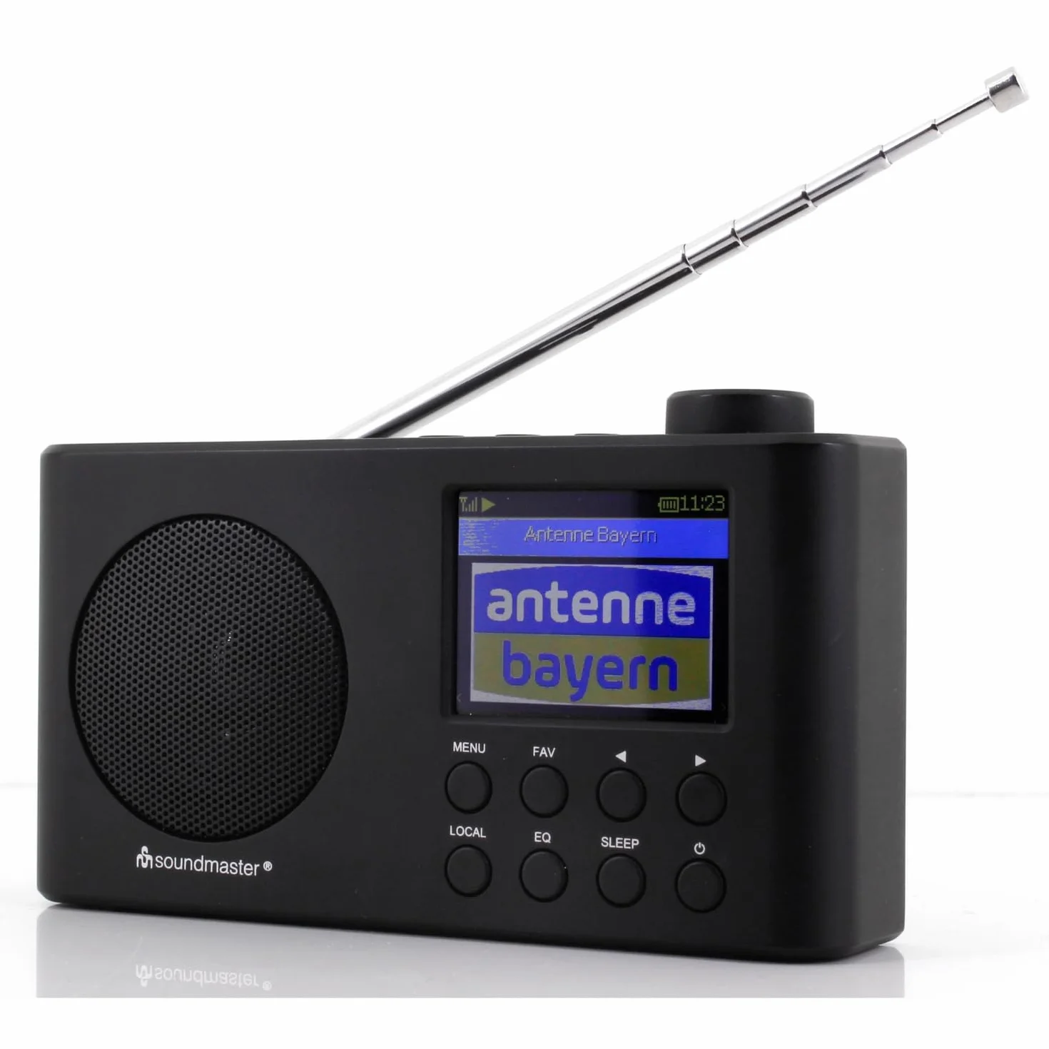 Soundmaster IR6500SW - Radio Portable avec Radio Internet WLAN, Radio Dab/FM-RDS, Réception Bluetooth, Lecteur Réseau UPnP, 50 Mémoires Favorites, Batterie Rechargeable.