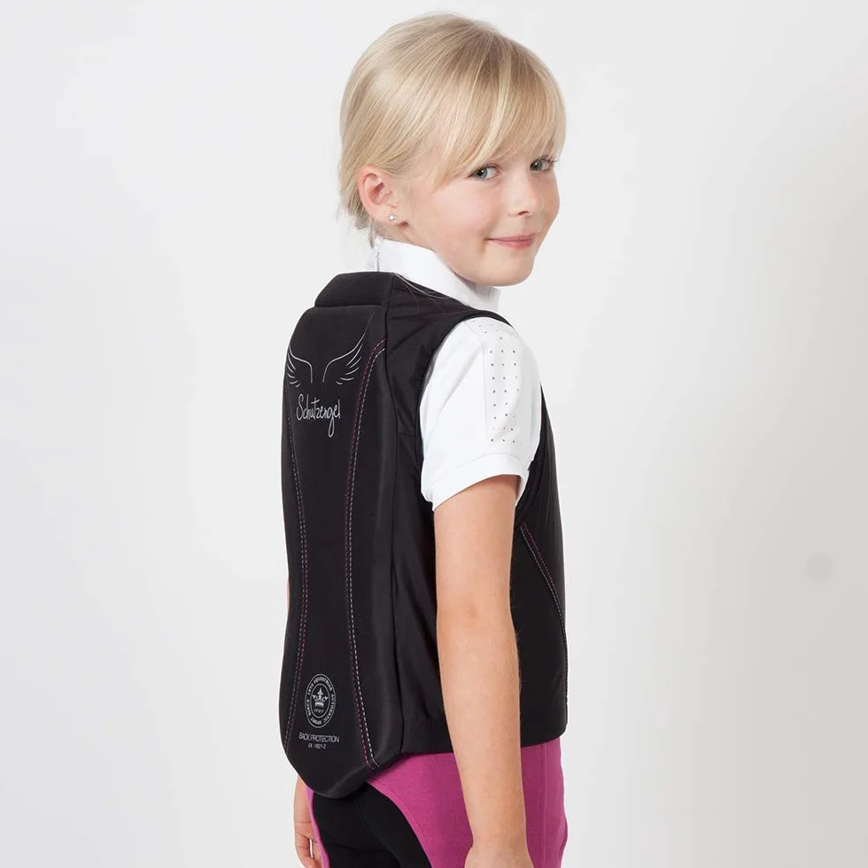 PFIFF Protection dorsale ange gardien pour enfants noir/bleu taille L