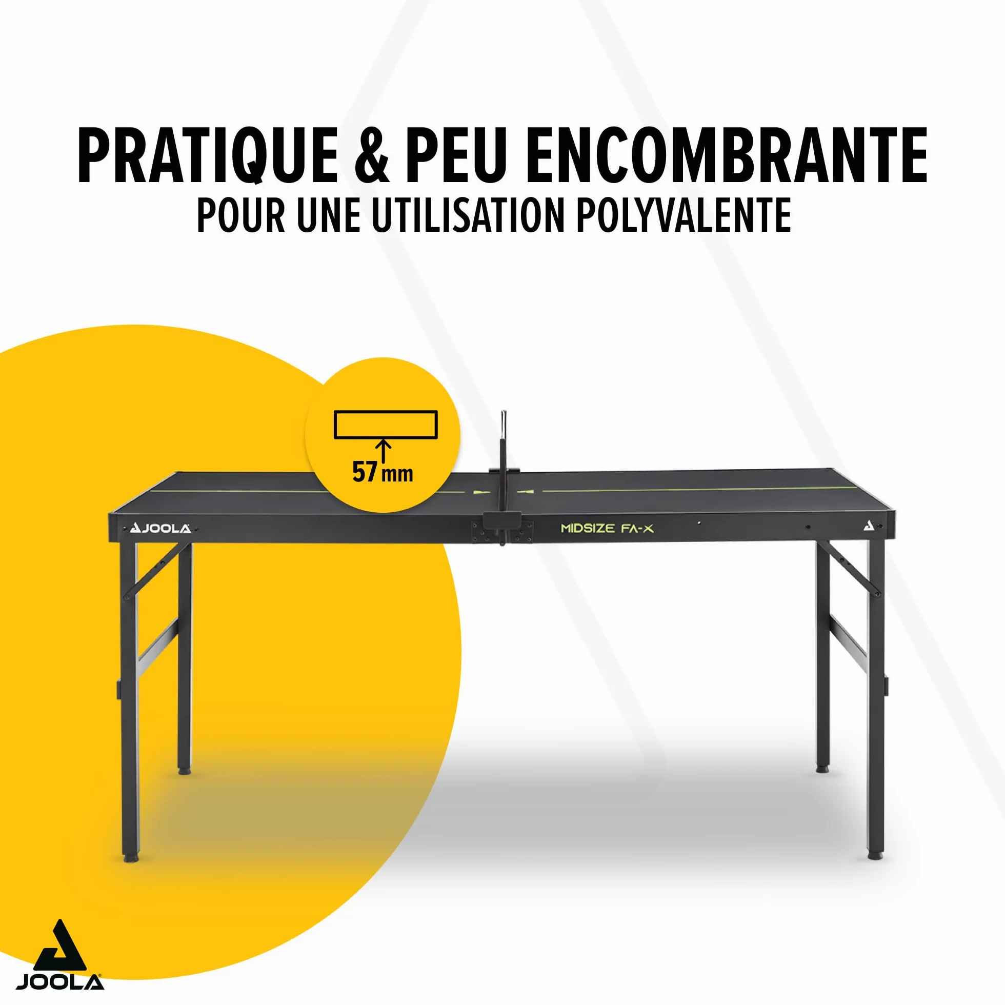 JOOLA Table de ping-Pong FA-X Taille Moyenne Design Valise compacte