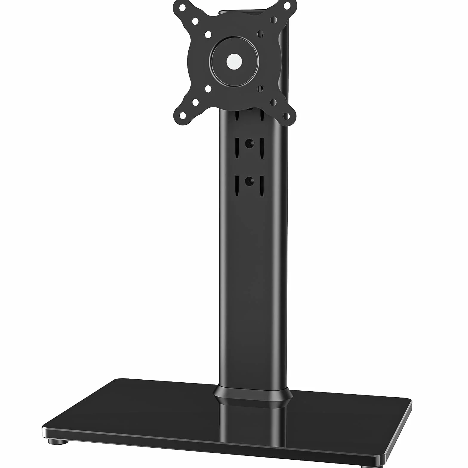 Hemudu Support de Bureau Simple pour écran LCD 13"-32" avec Pivot, Hauteur réglable, Rotation, 35 kg