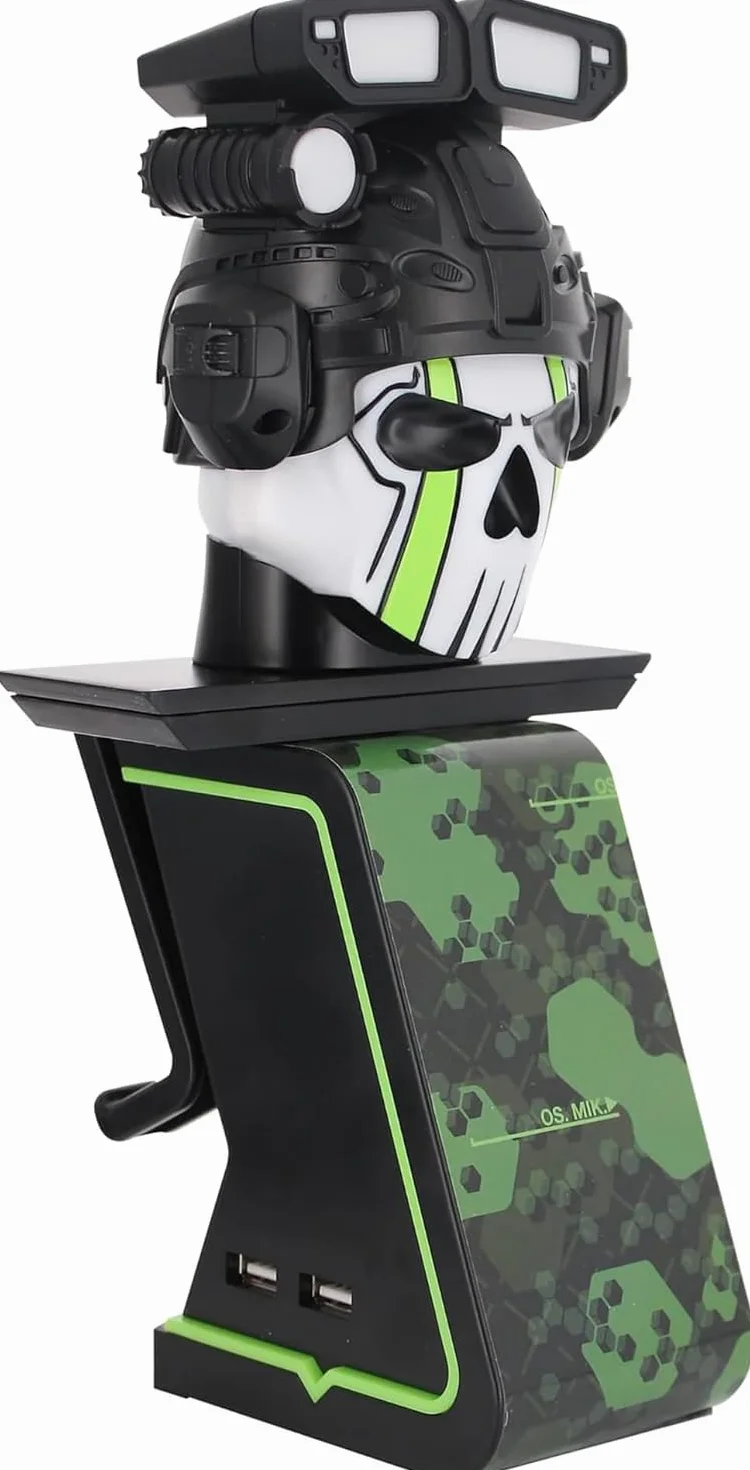 Exquisite Gaming Call of Duty Ghost Cable Guy Ikons Manette de jeu lumineuse et chargeur de téléphone portable
