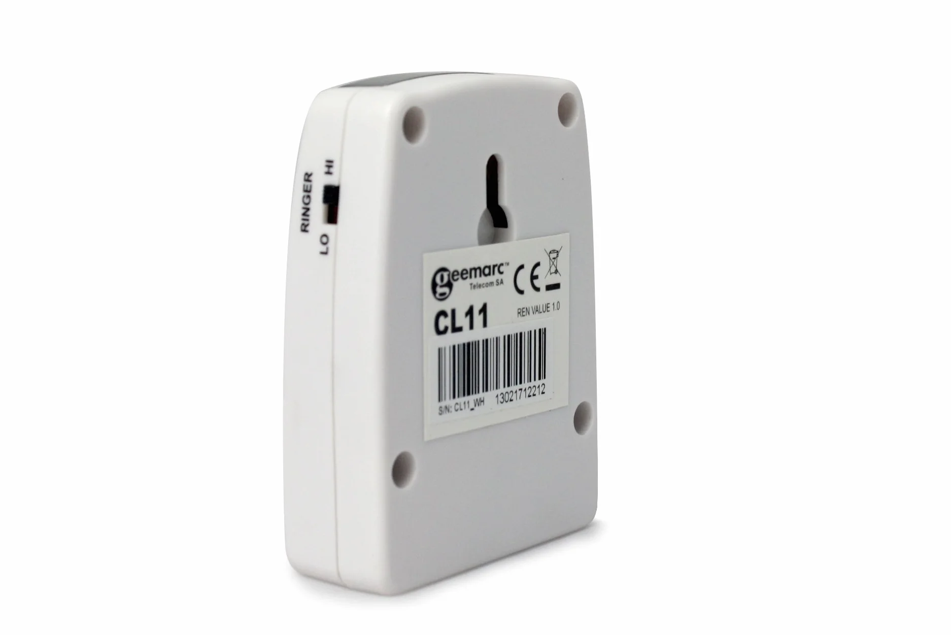 Geemarc CL11 Amplificateur de sonnerie de téléphone blanc