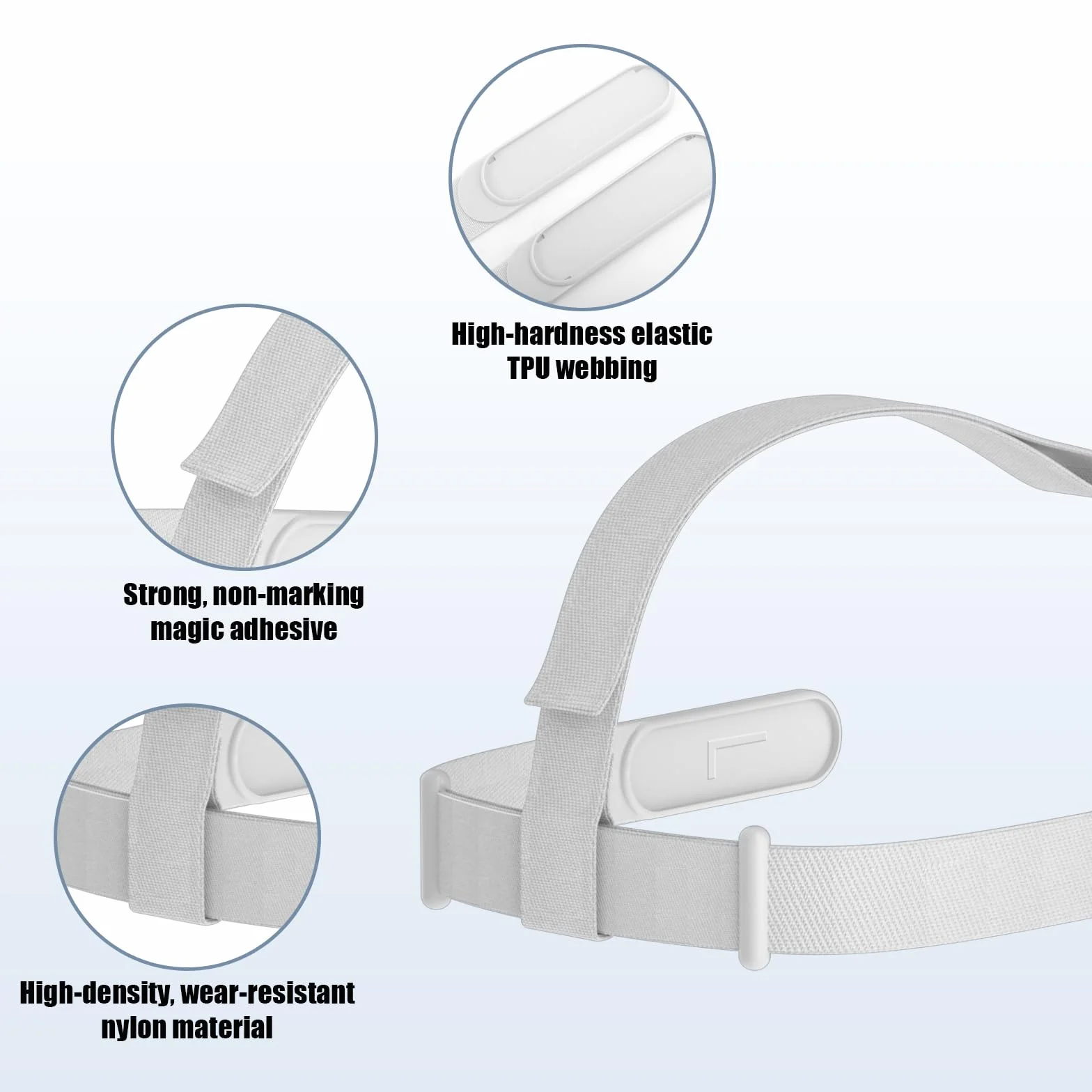 Sangle de Tête pour Oculus Quest 2 Casque VR Réglable Accessoire Compatible Meta Quest 2