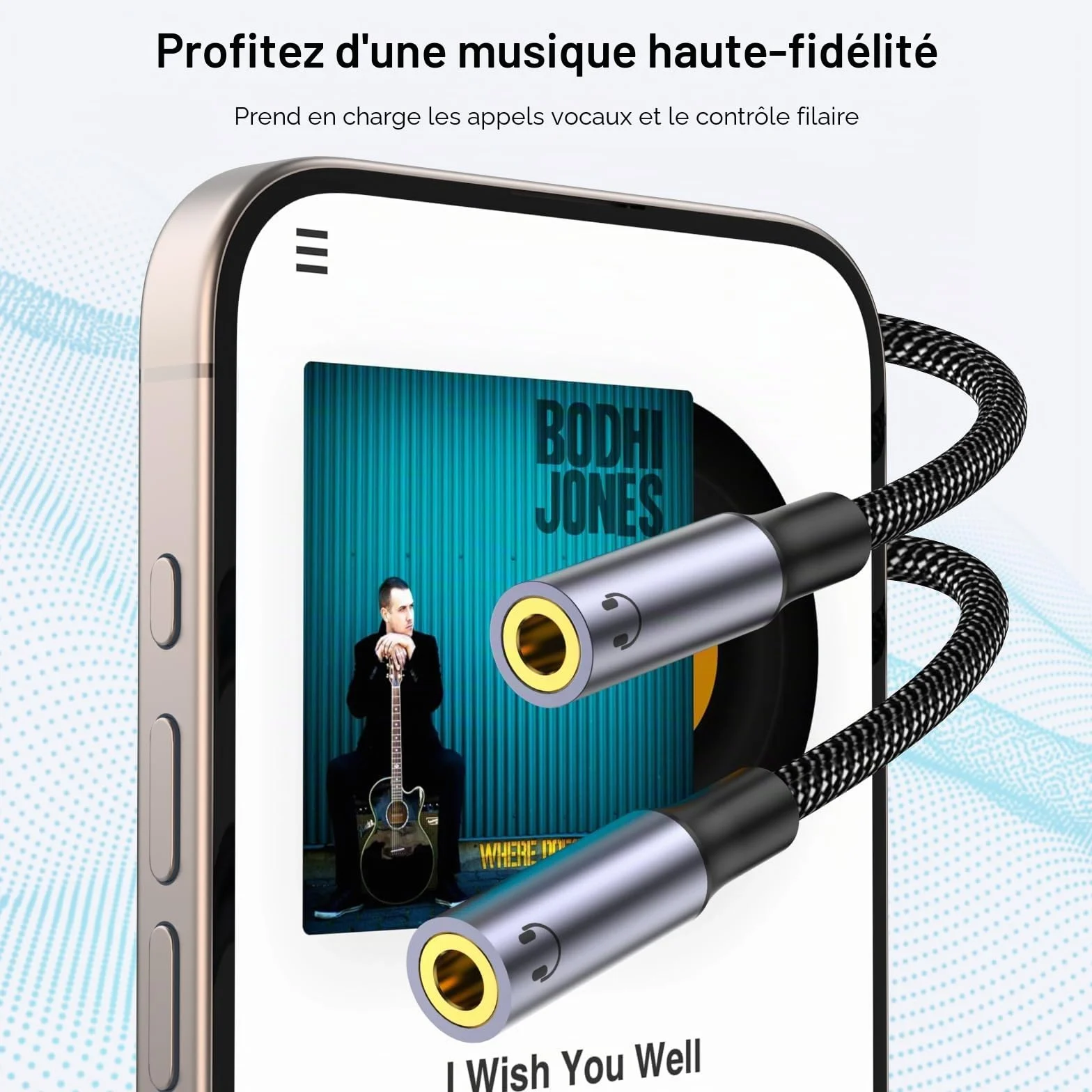 MOSWAG Adaptateur USB C vers Jack 3,5 mm, Adaptateur Double Jack USB C, Splitter Type C vers 3.5mm Écouteur Câble Compatible avec Pixel 7 6 Pro 5, Galaxy S23 S22 S21, 16 Pro Max/16 Pro