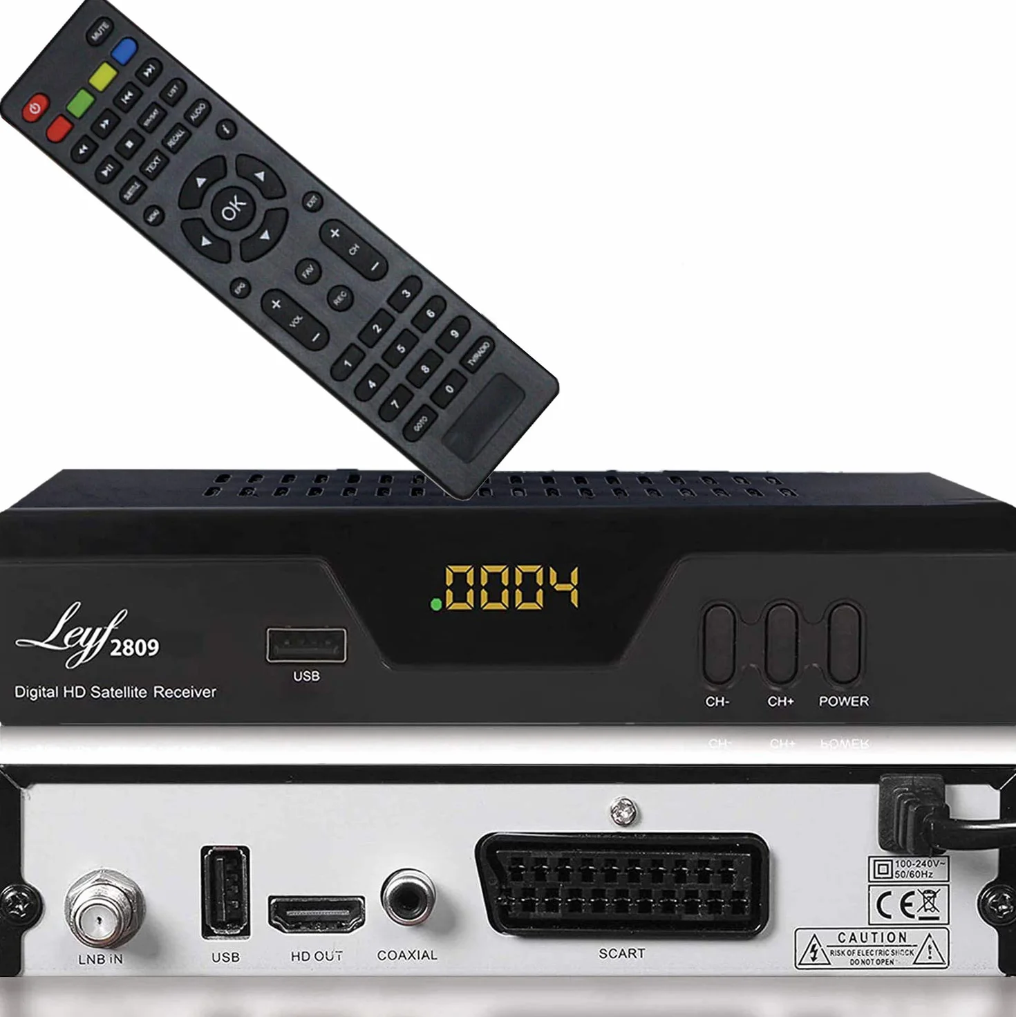Leyf 2809 Récepteur Satellite numérique HDTV DVB-S/S2 HDMI Full HD 1080p