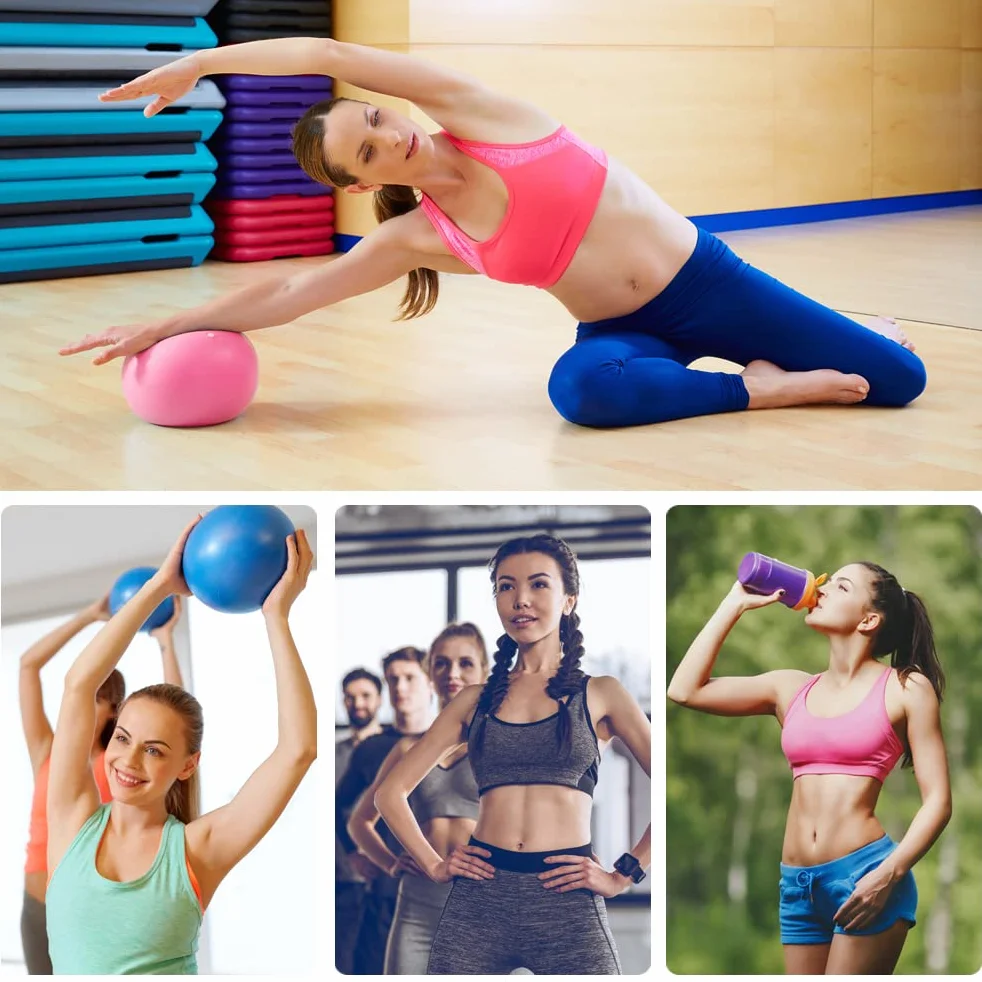Lanjue Pilates Ballon de Gymnastique Anti-Slip Anti-éclatement Fitness Balles 25cm