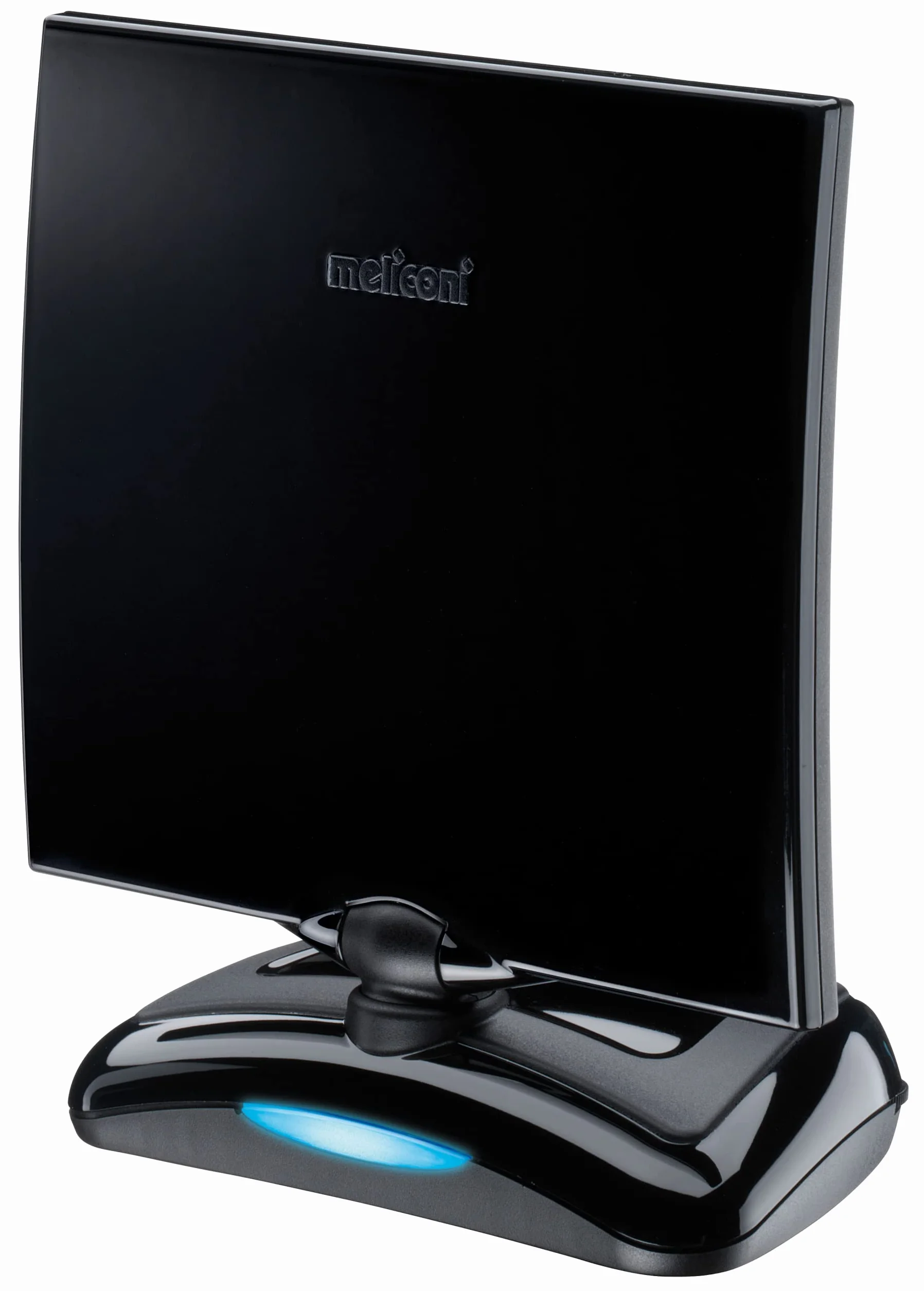 Meliconi AT49 R1 USB Antenne TV Intérieure Amplifiée 49 DB, DVB-T2 HEVC, Filtre 4G/5G, Alimentation USB, Portée 30 km, Orientation VHF/UHF, Compatible Dab+