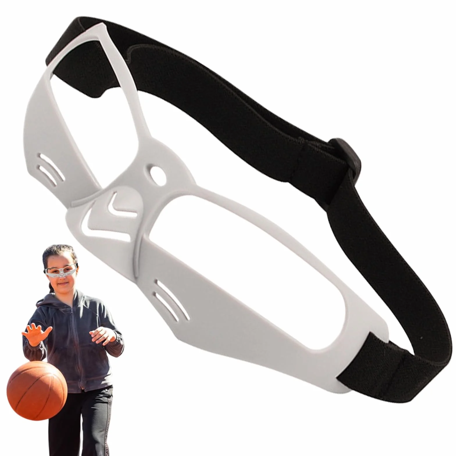 Lunettes de basket-ball pour les dribbels, équipement de protection pour l'entraînement et la compétition