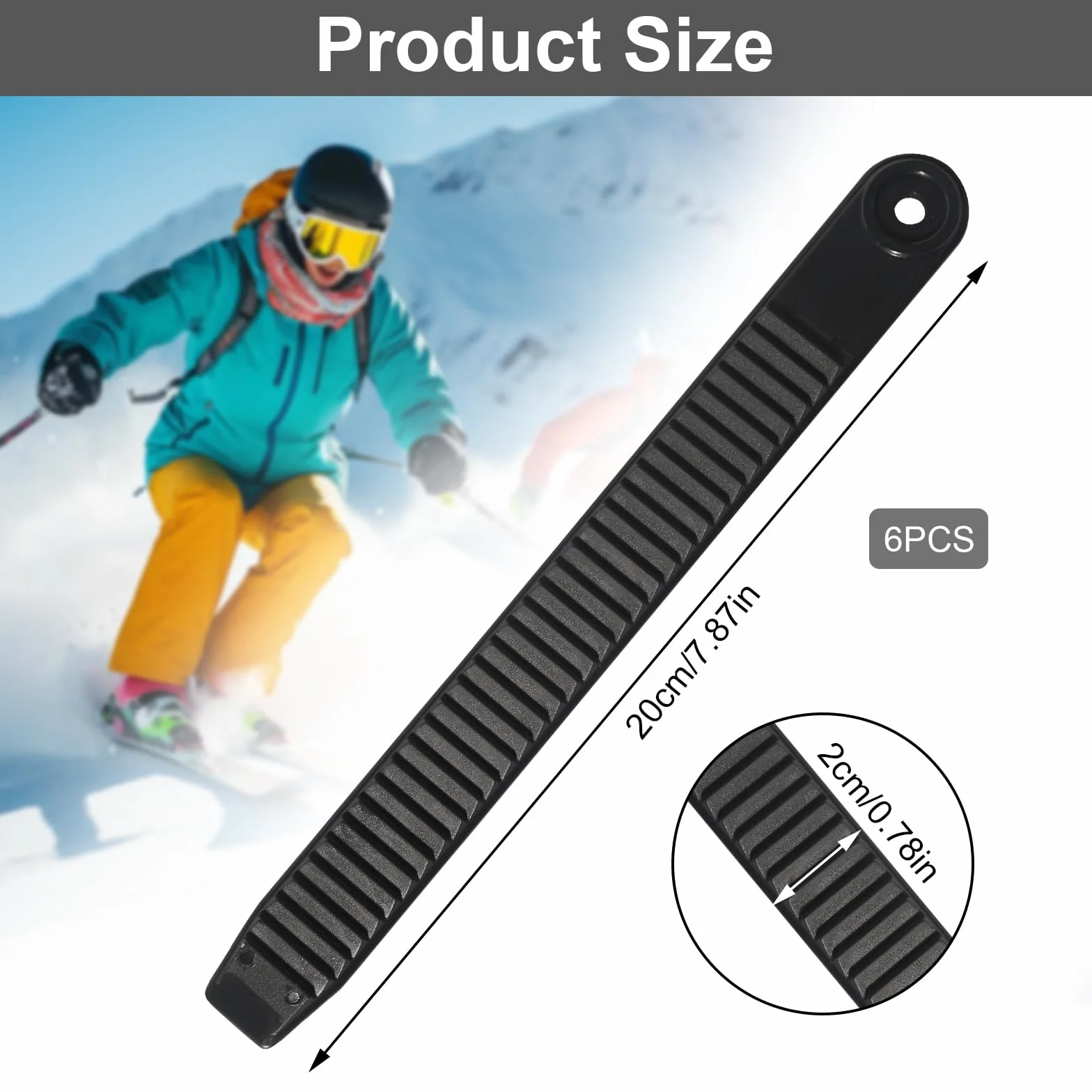 Sangles de Fixation pour Snowboard 3 Paires