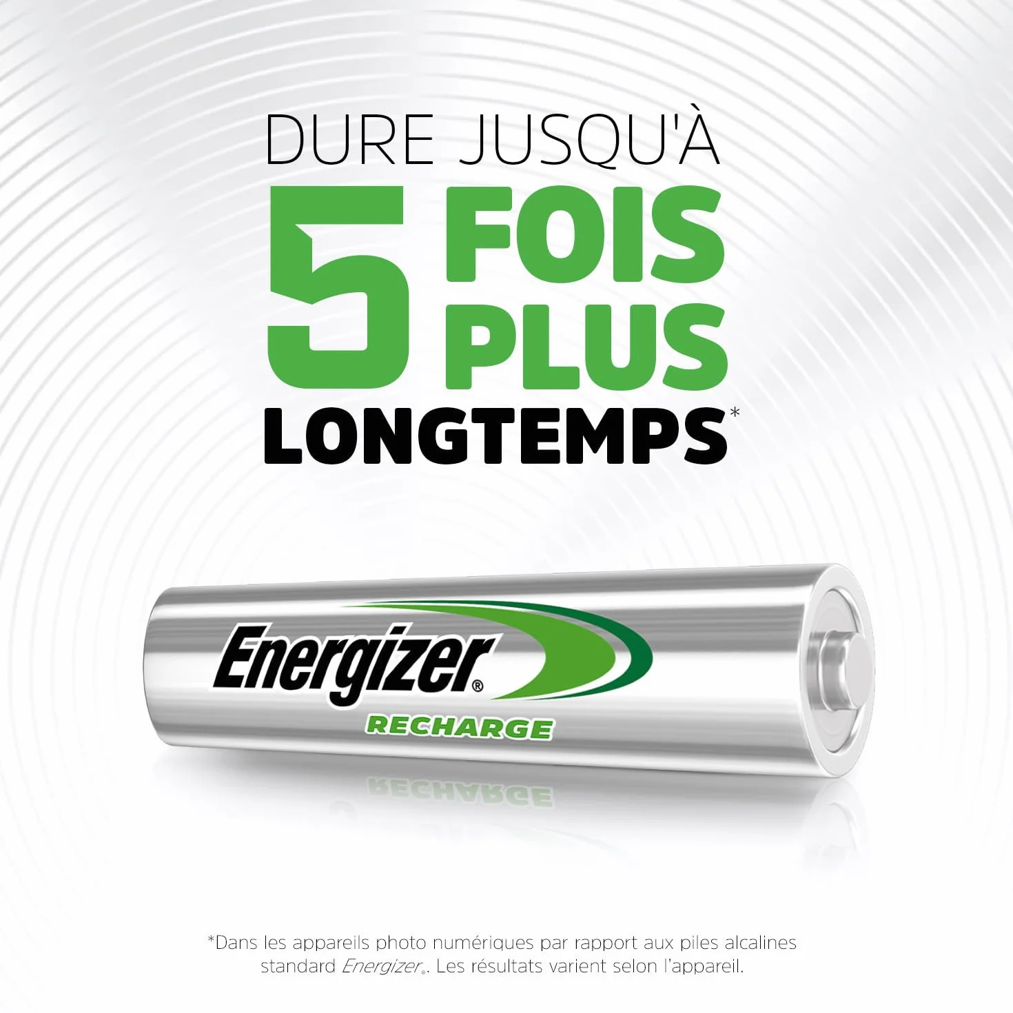 Energizer Recharge Extreme AAA 800 mAh NiMH Lot de 4 Piles Rechargeables