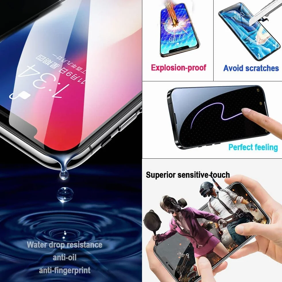 EFaith Ecran pour iPhone X LCD Écran de Rechange 5.8" Full HD Tactile Digitizer Assembly avec Kit De Réparation Complet + Protecteur D'écran + Adhésif Étanche avec Modèle: A1865, A1901, A1902 (LCD.)