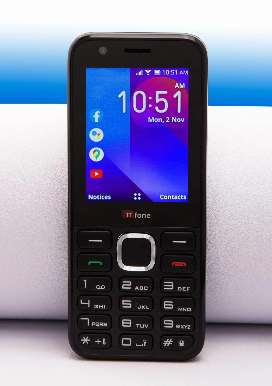 TTfone TT240 Téléphone Portable Simple 3G KaiOS Pay As You Go O2