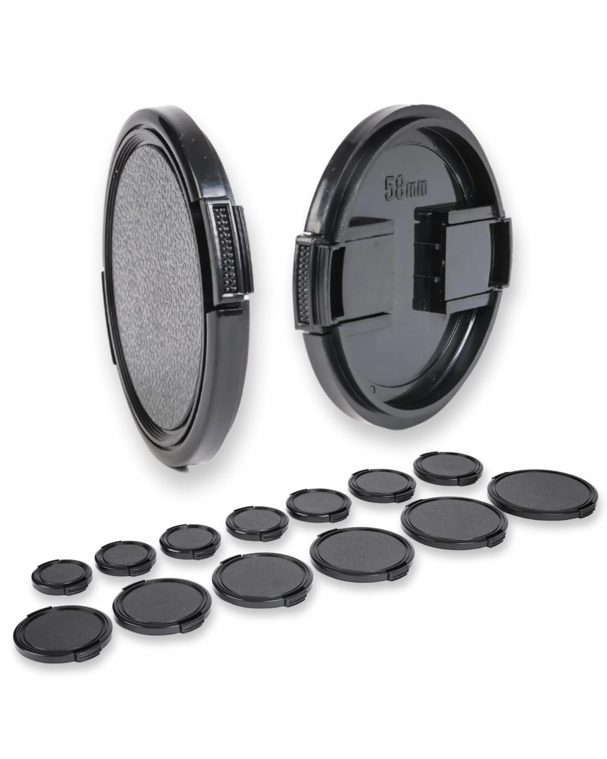 Lens-Aid Bouchon d'objectif Retro 43 mm avec Fermeture à Clip pour objectifs d'appareil Photo |du Capuchon d'objectif pour appareils numériques rétro| Compatible avec Fujifilm, Sony, Canon, Nikon