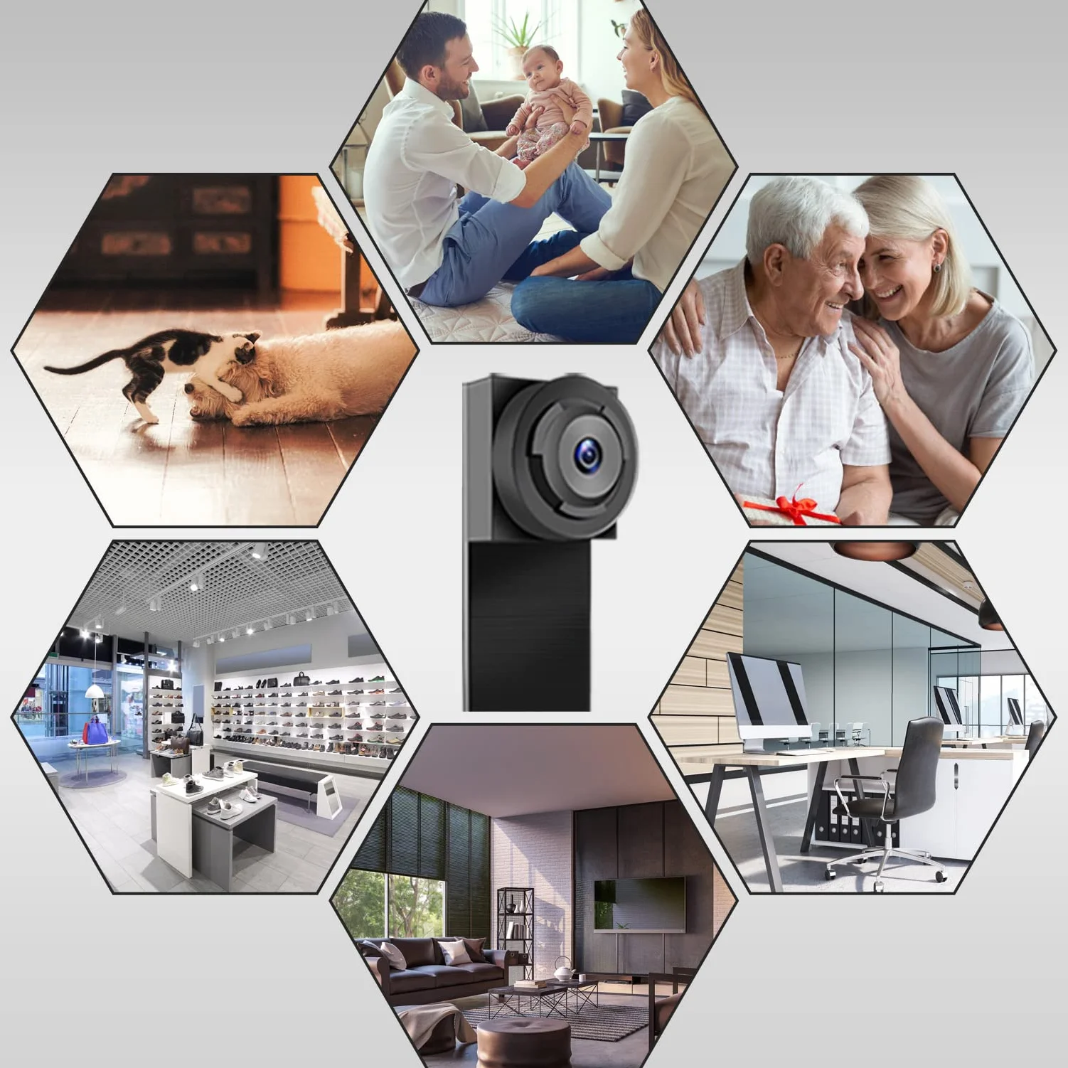 Caméra Espion 1080p Mini cachée OTADUG avec Microphone et Carte SD 16 Go