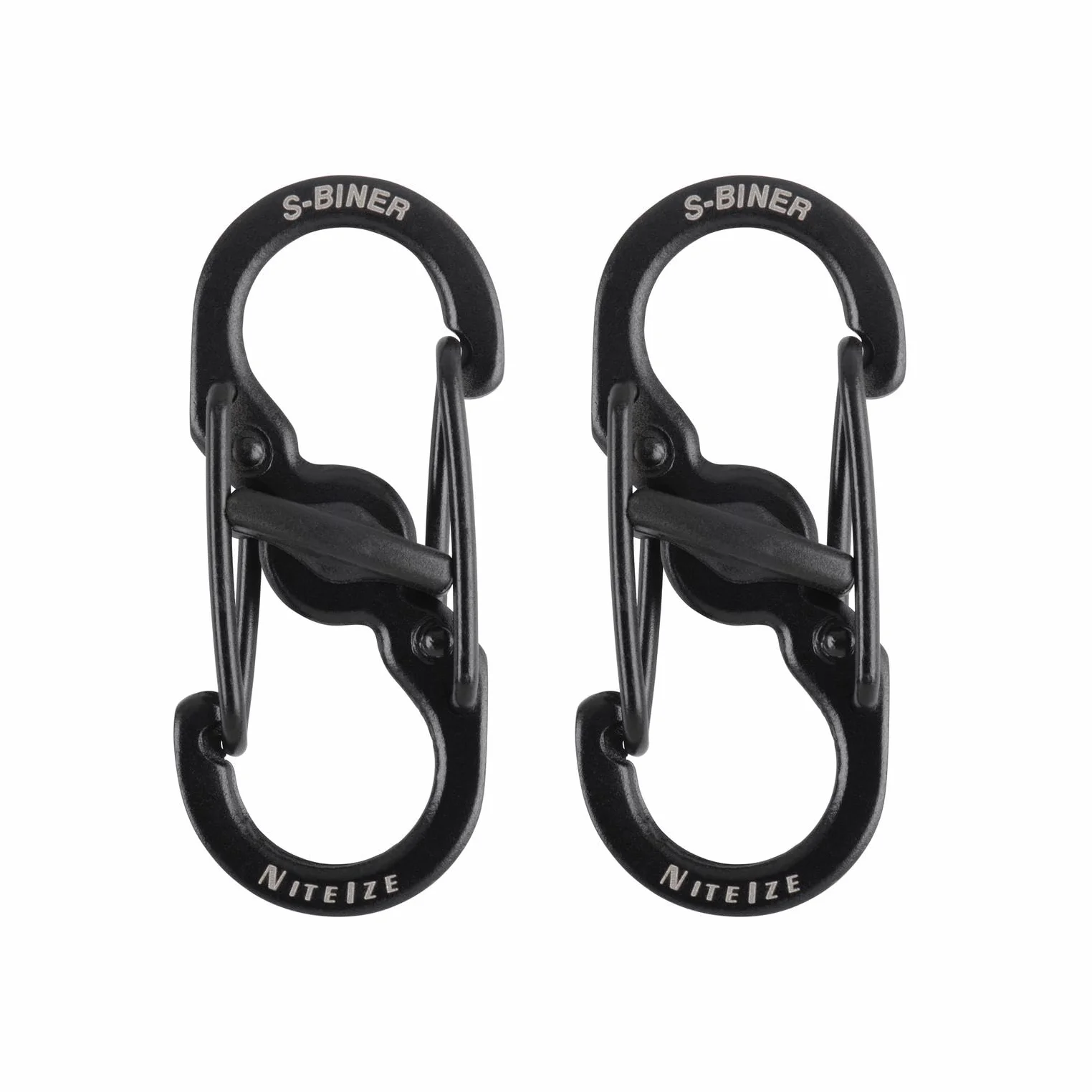 Nite Ize Mousqueton S-Biner MicroLock lot de 2 noir