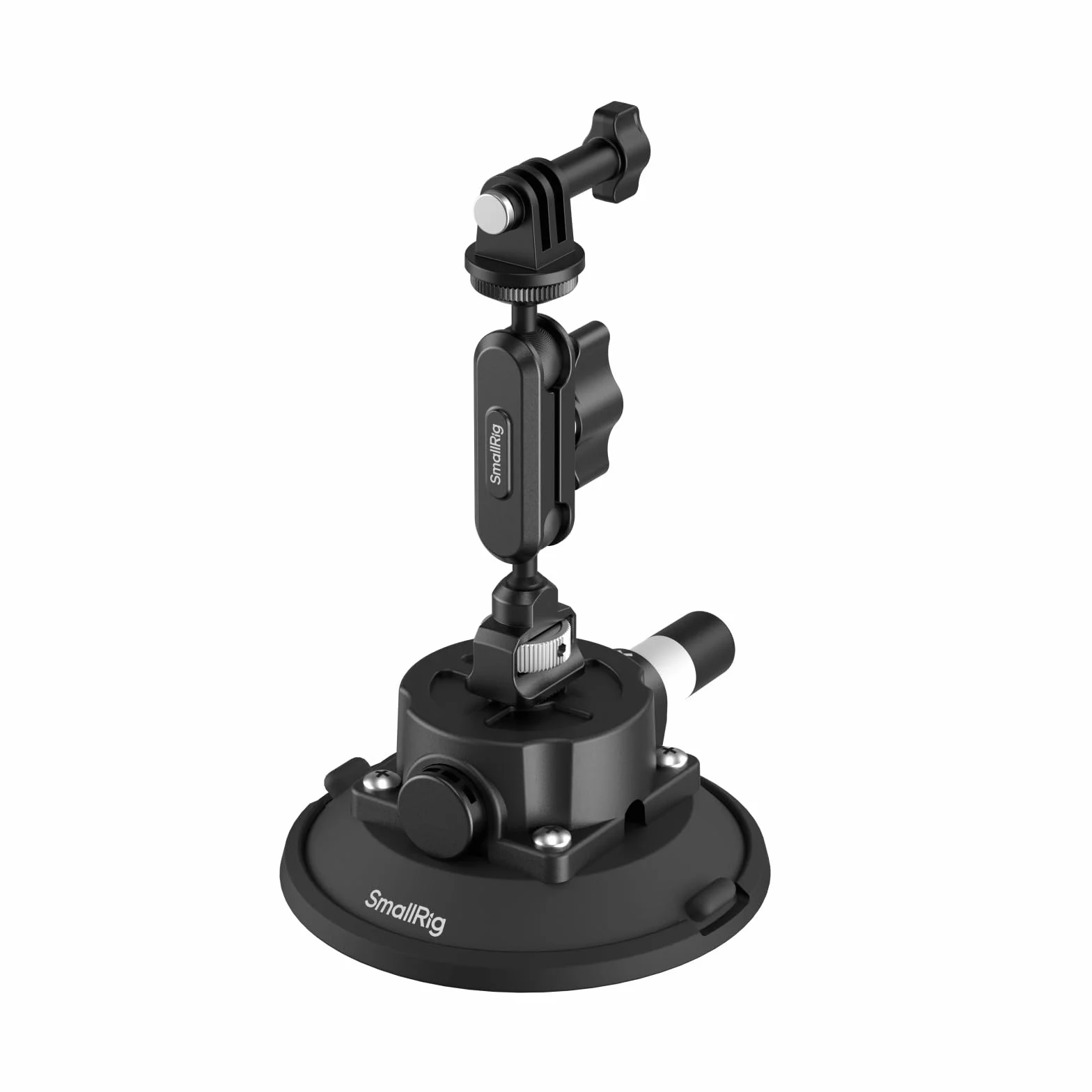 SMALLRIG Support à Ventouse 4,5" avec Bras Articulé à Rotule, Compatible avec Les Caméras d'action DJI Osmo Action 6/5 Pro/4, Insta360 x5 et GoPro 13/12, Charge Maximale 1,5 kg - 5855B