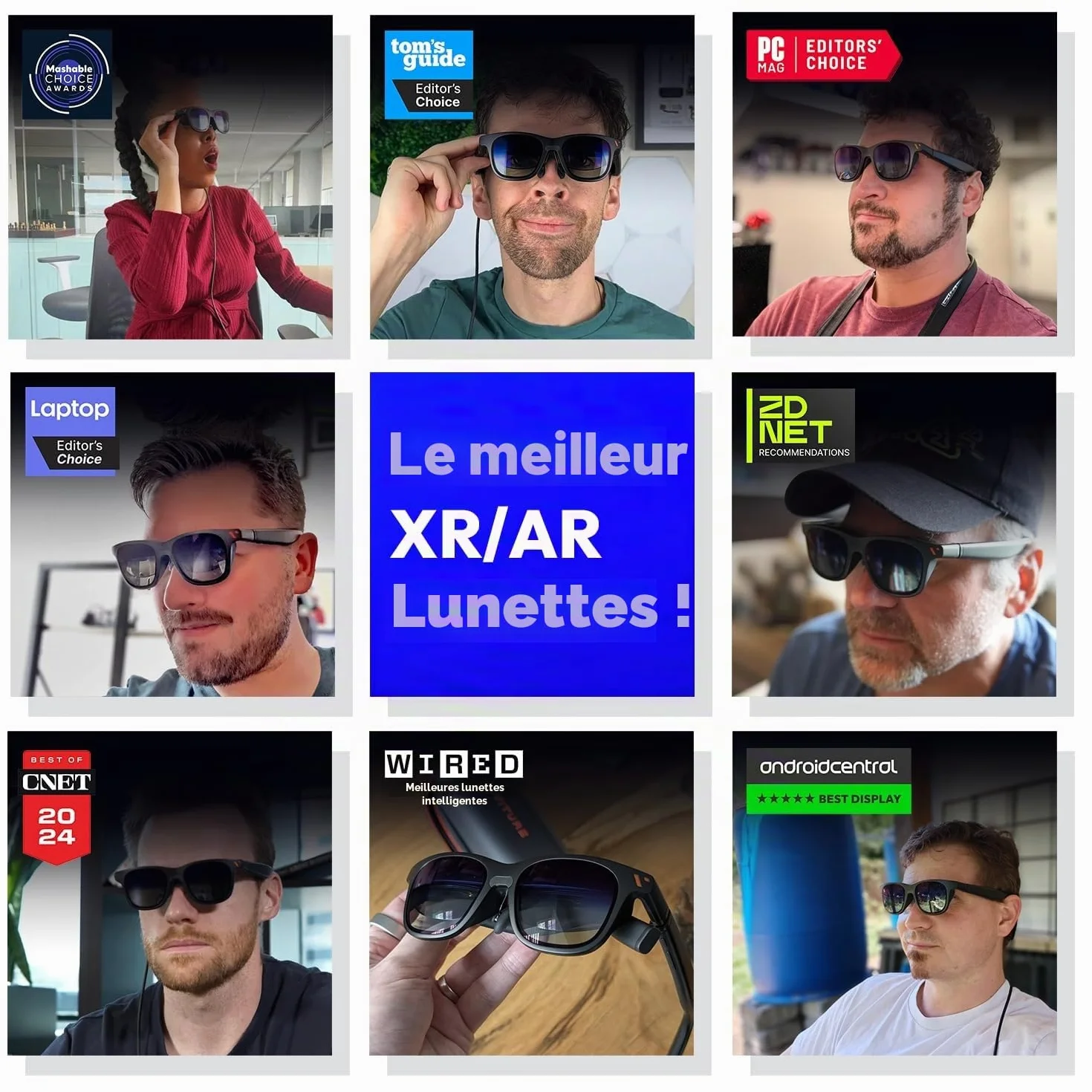 VITURE Lunettes XR/AR Pro, écran 135” 120Hz 1000 nits, Film électrochrome, Audio Harman, compatibles avec iPhone 17/16/15,Android, Mac,PC,Première expérience XR immersive jamais Vue pour la Switch 2