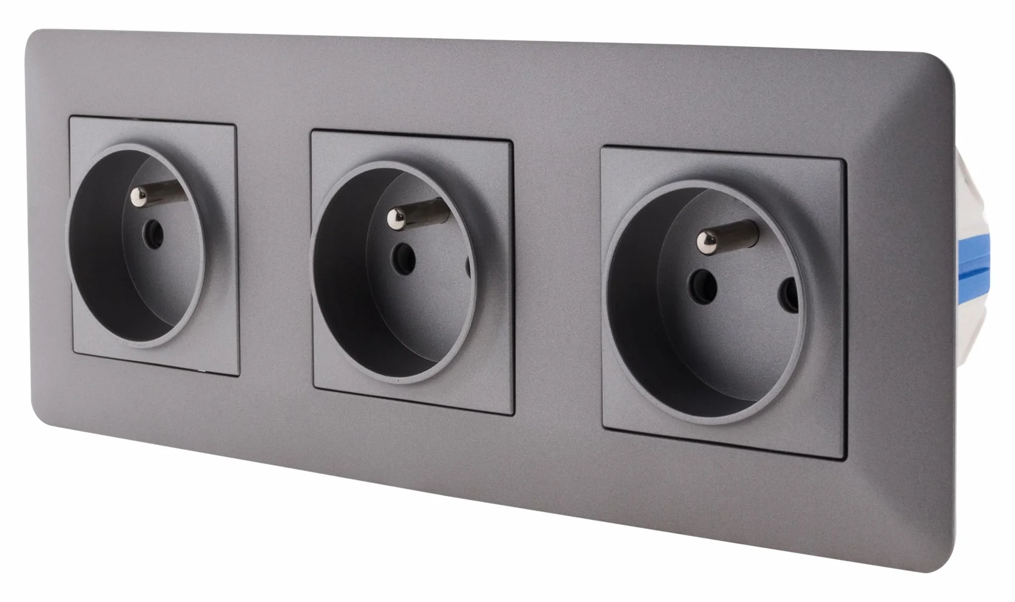 Zenitech - Triple Prise 2P+T Artezo - Titanium