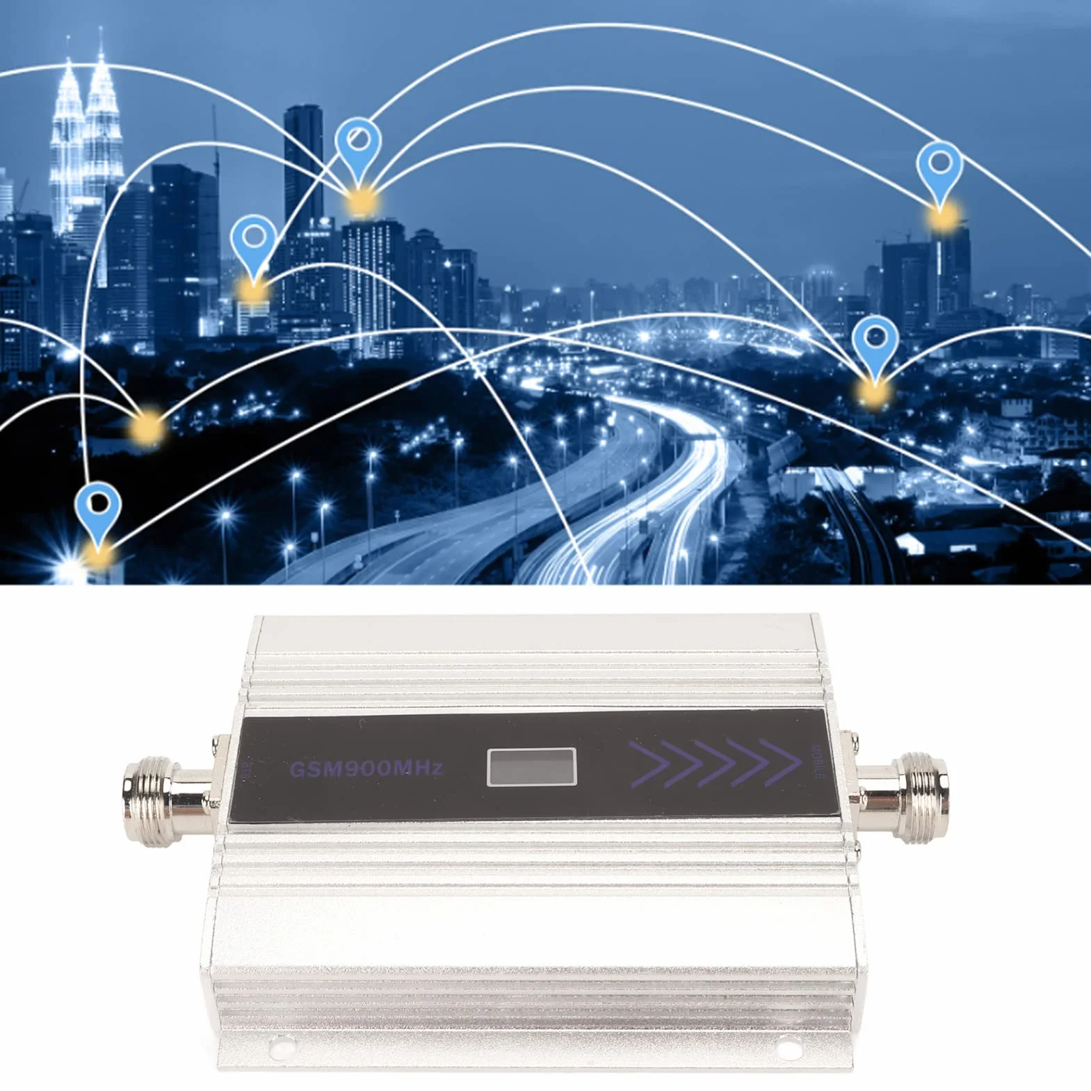 Amplificateur de Signal de téléphone Portable, répéteur de Signal de téléphone Portable 4G 3G 2G réduit Les appels Hors Ligne GSM DCS LTE B3 pour la Maison(#1)