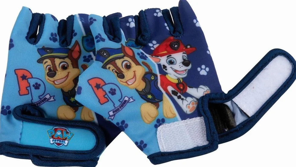 Kit protection vélo enfant Paw Patrol, genouillères coudières et gants