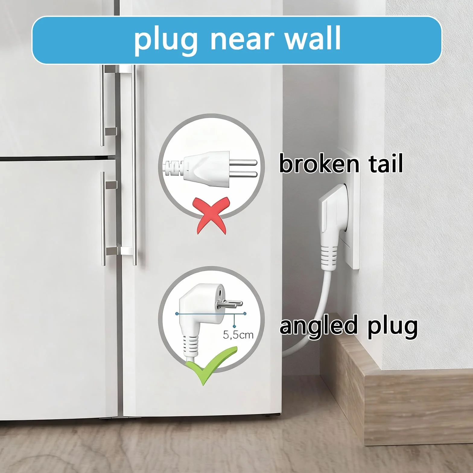 Câble de Rallonge Schuko Spiralé 3 x 1,0 mm² IP20 0,6-2m