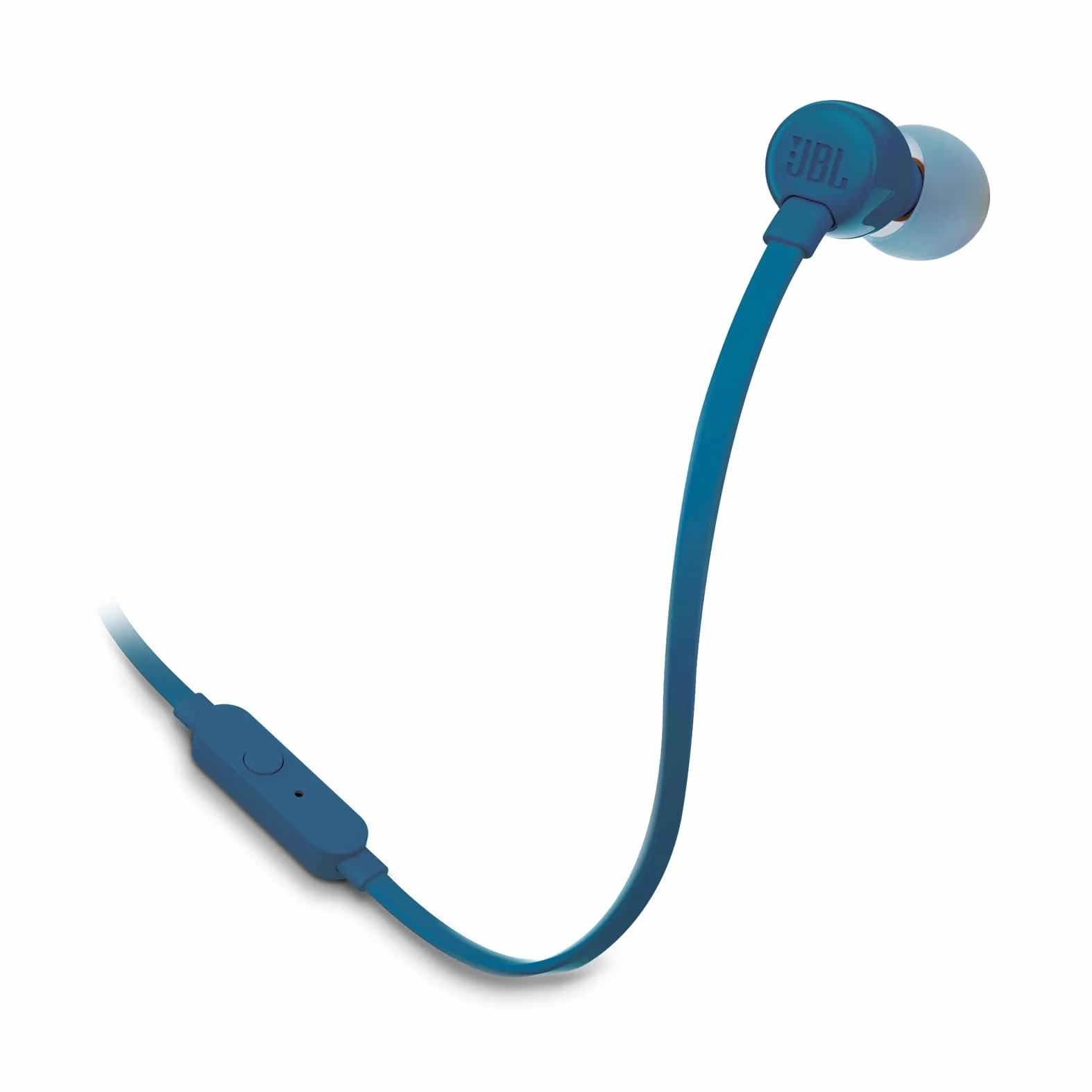 JBL T110 – Ecouteurs intra-auriculaires filaires – Son Pure Bass de JBL et bouton de contrôle – Connectivité : câble Jack 3,5 mm – Couleur : Bleu