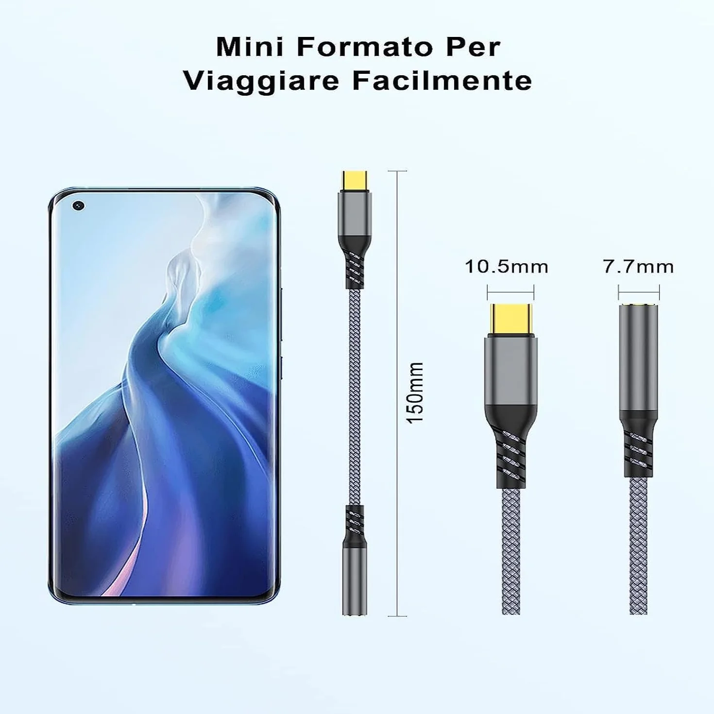 Adaptateur USB-C vers Jack avec DAC Compatible Samsung Xiaomi iPad