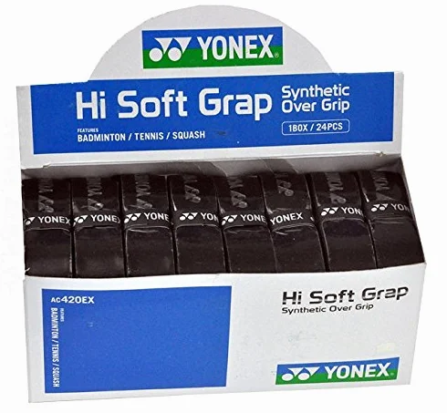 Yonex Hi-Soft Grap Grip de remplacement Noir Tennis Badminton Squash
