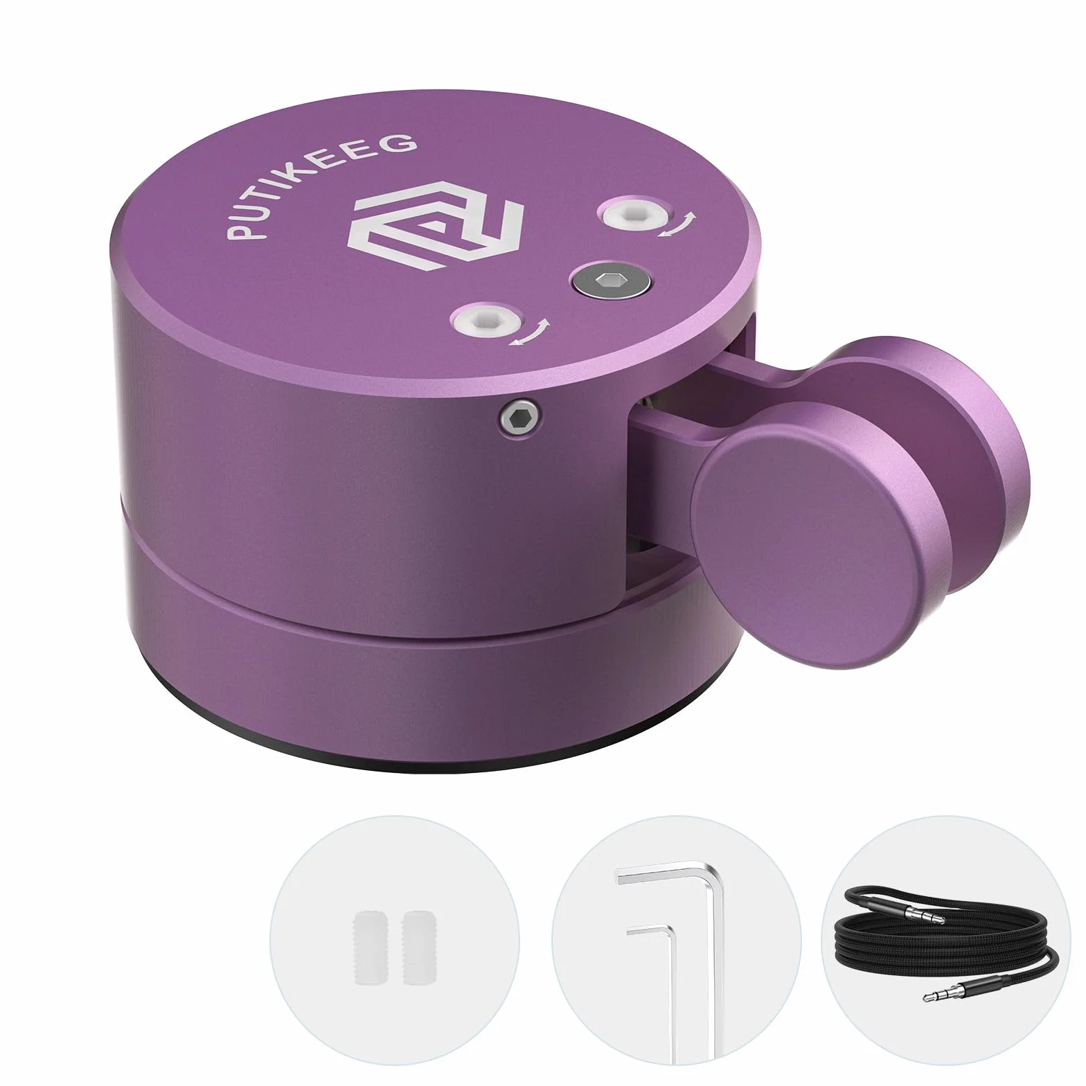 Mini clé à code morse CW double pagaie avec base magnétique pour radio amateur argent violet