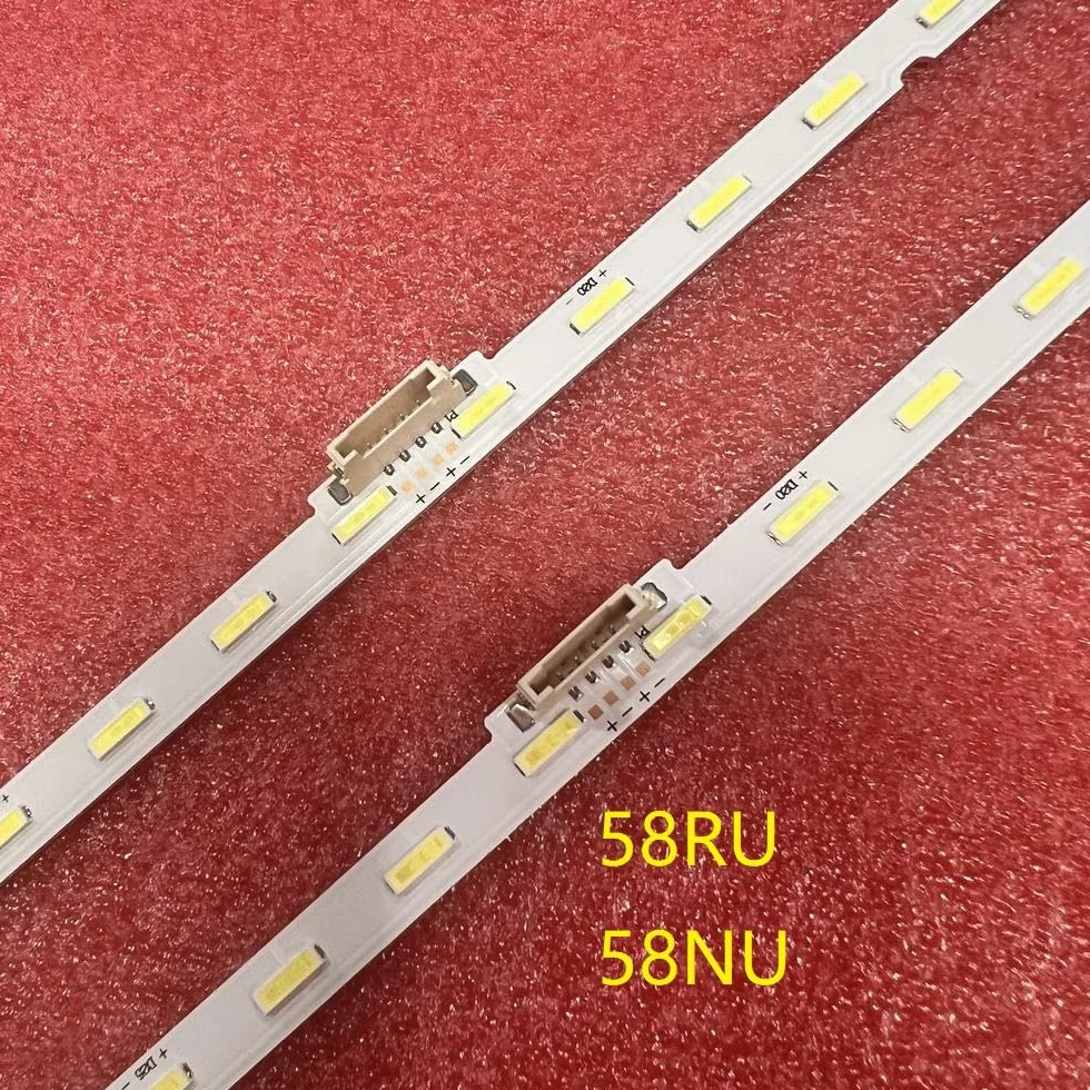 Bande de rétroéclairage LED pour Samsung UE58RU7179U UE58NU7179U Kit 2 pièces