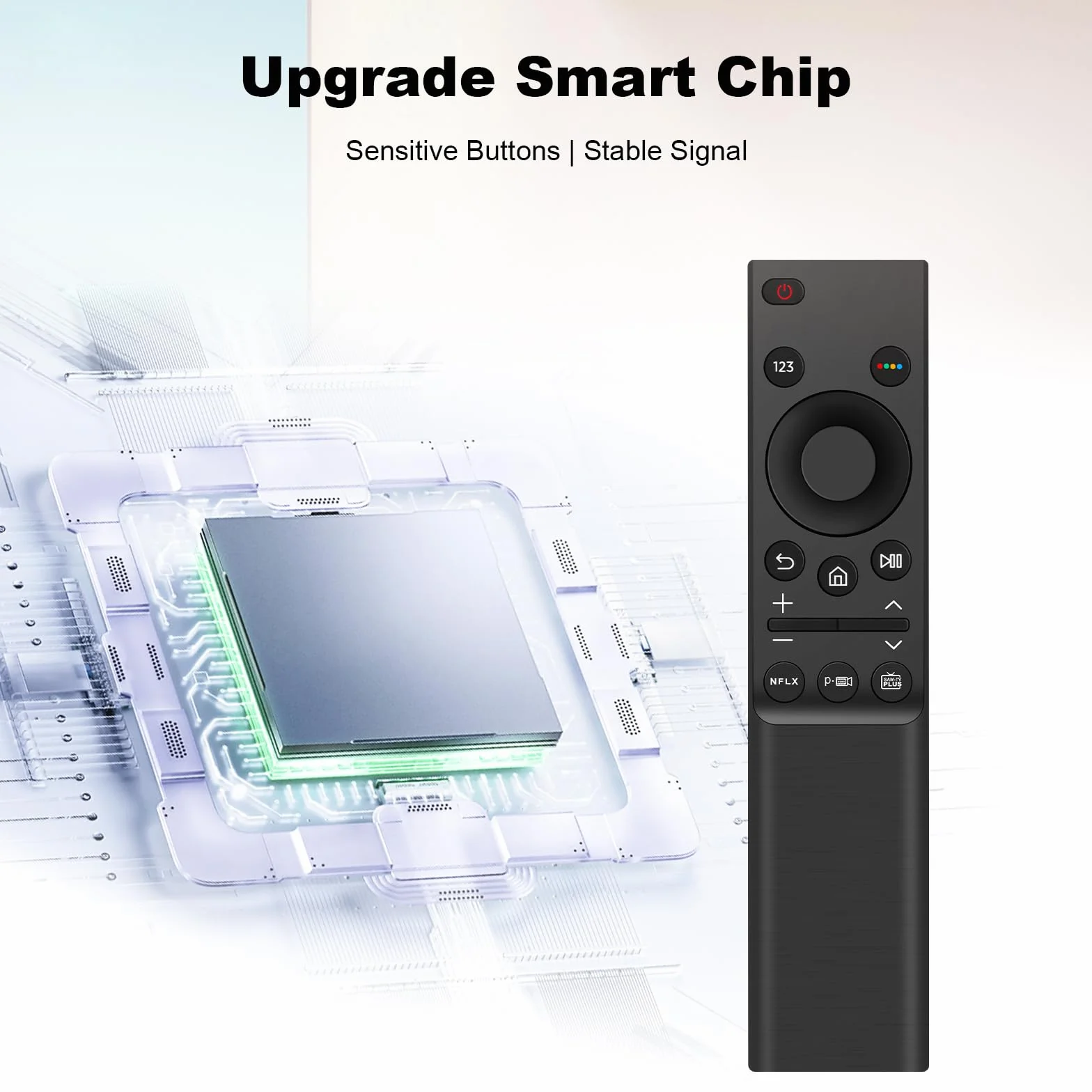 Télécommande de Remplacement BN59-01358B Compatible avec Tous Les téléviseurs Samsung LED QLED UHD SUHD HDR LCD Smart TV, Boutons Netflix, Prime Video, Samsung TV