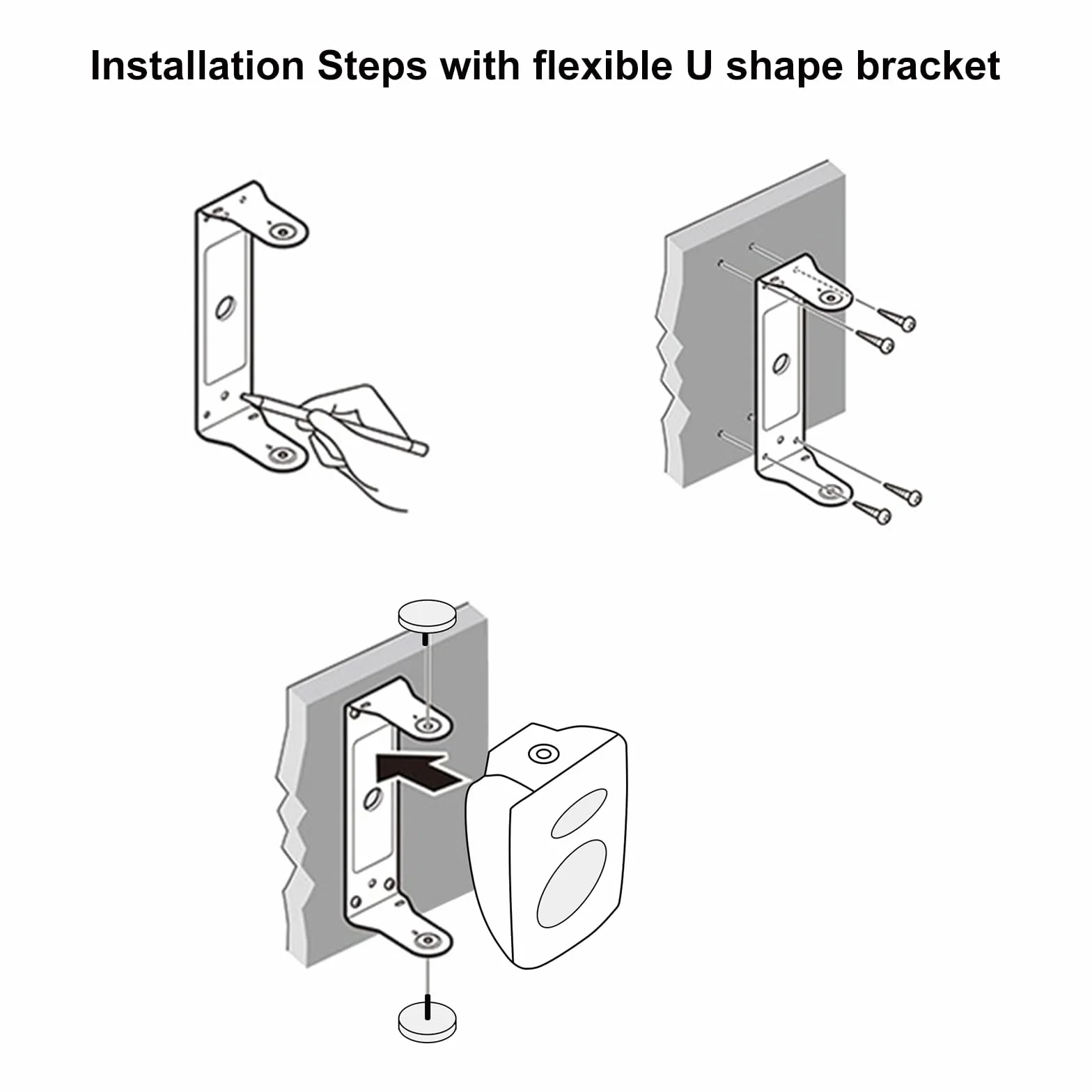 STUDIOFINIX Lot de 4 Haut-parleurs muraux d'extérieur de 16,5 cm 800 W – Solution Audio Haute Performance pour intérieur/extérieur, Maison, terrasse, Jardin, Jardin (Ensemble de 4 Haut-parleurs
