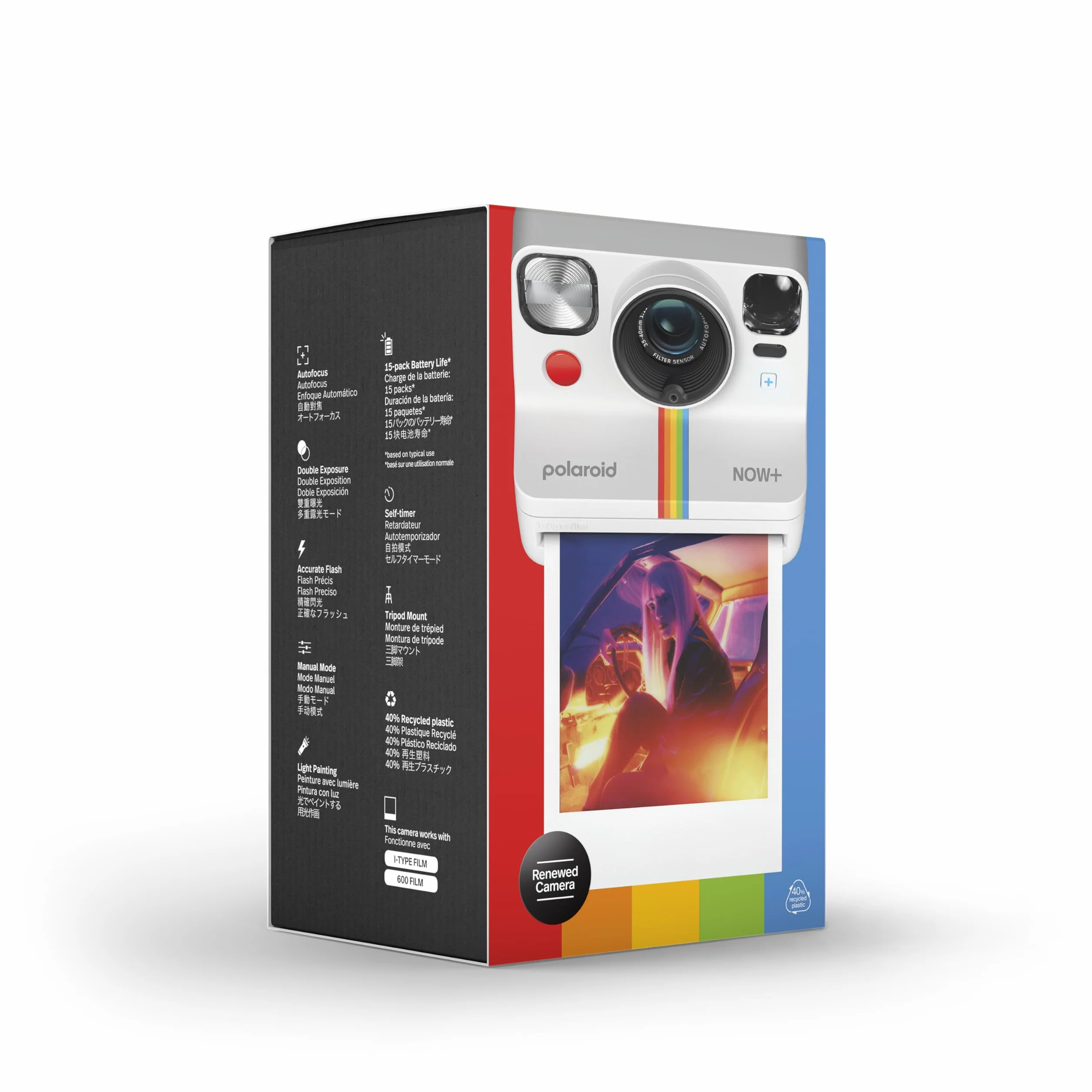 Polaroid Now+ Generation 2 Appareil Photo instantané - Blanc (Reconditionné)