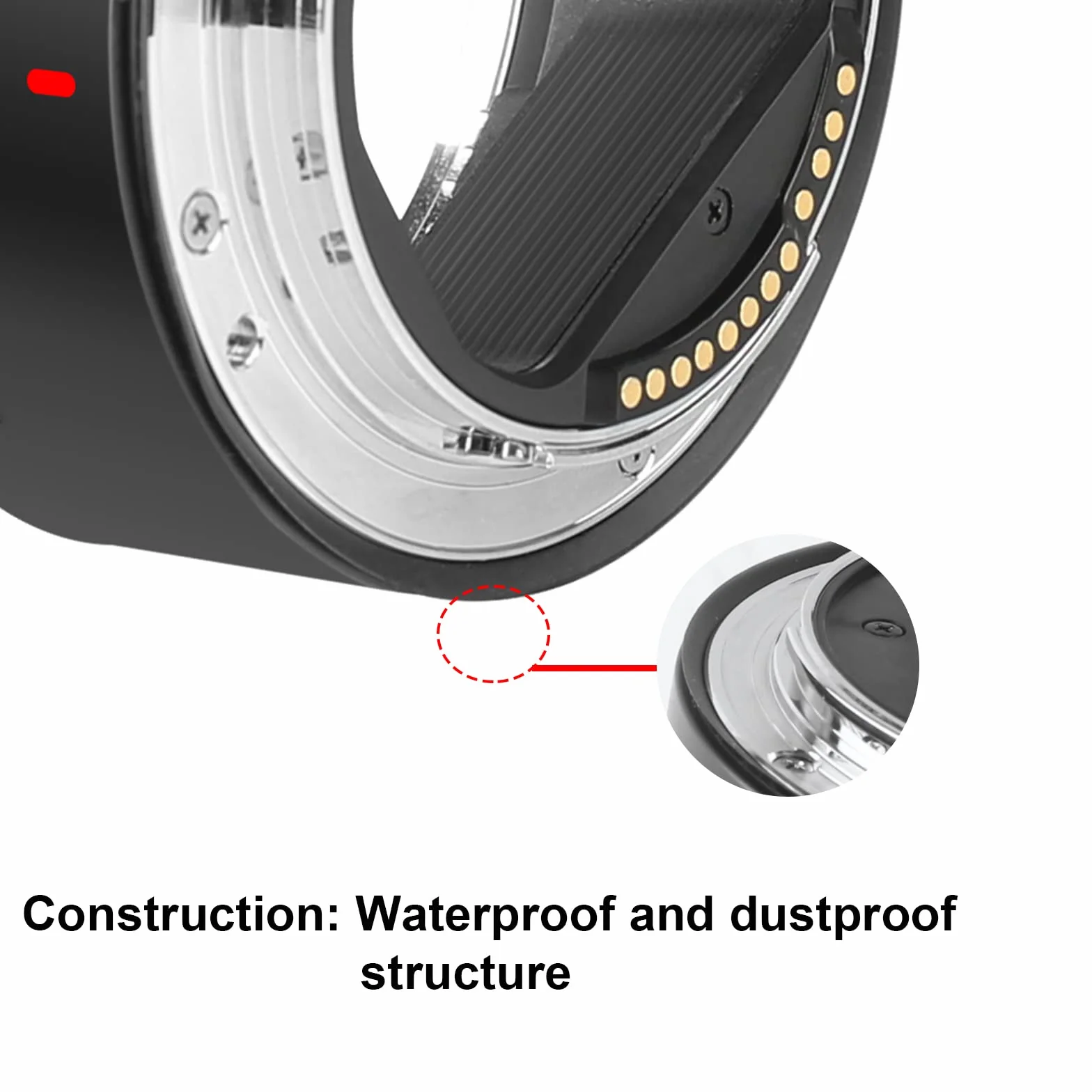Meike MK-EFTR Adaptateur de Montage Canon EF-EOS R – Support Full Frame et Auto Focus