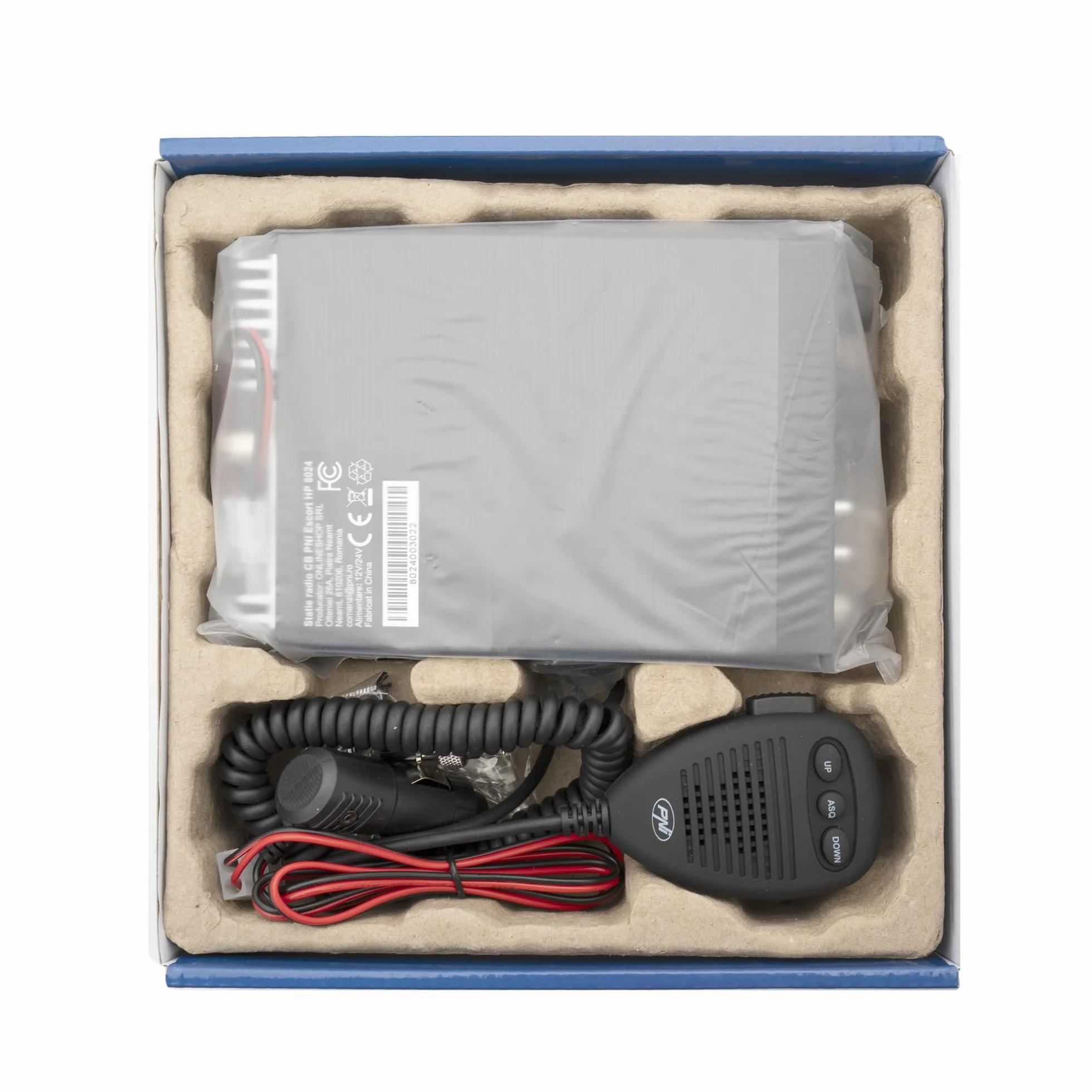 PNI Escort HP 8024 ASQ CB Radio 12V-24V 4W AM/FM