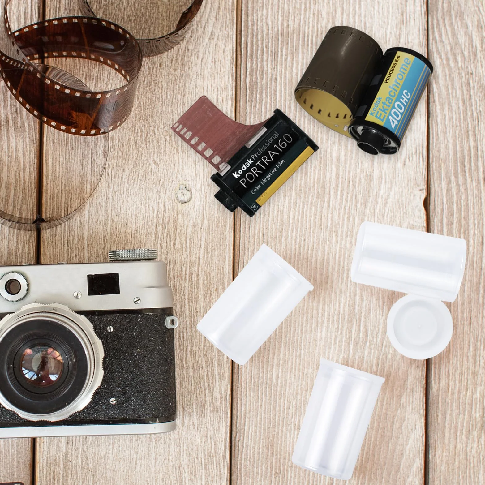 36 PCS Boîtes de Film pour Activités Scientifiques Boîtes de Pellicule Photo avec Couvercle 32mm boites Pellicule Photo pour le Stockage, les Petites Pièces de Film Bidon (transparence)