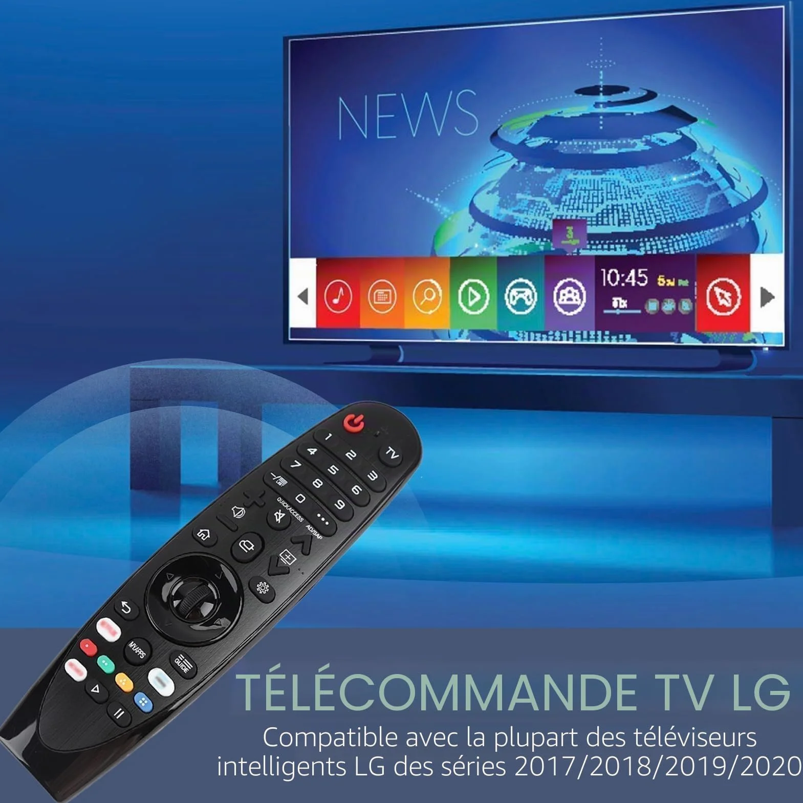 Télécommande Universelle Compatible LG Smart TV Magic Remote AN-MR20GA HD LCD LED HDTV UHD OLED 3D 4K