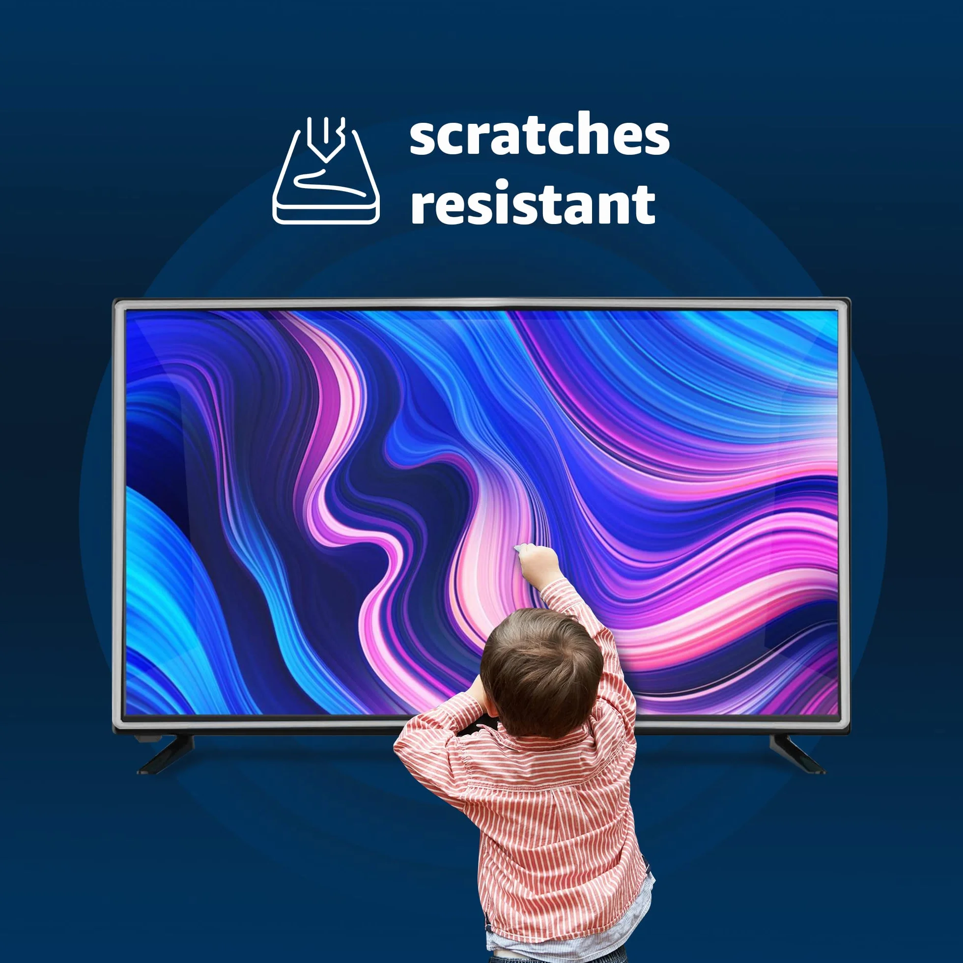 LEYF Protection d'écran TV 82" (32") – Film de protection pour écran LCD, LED, OLED 4K et QLED HDTV