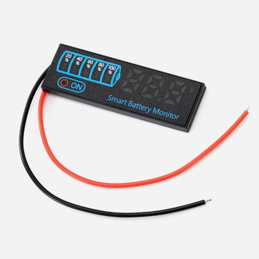18650 Li-Ion Lipo Lithium Test 7-55V Acide Batterie Indicateur de Niveau Testeur LEDAffichage Compteur Module Capacité Tension Compteur,C