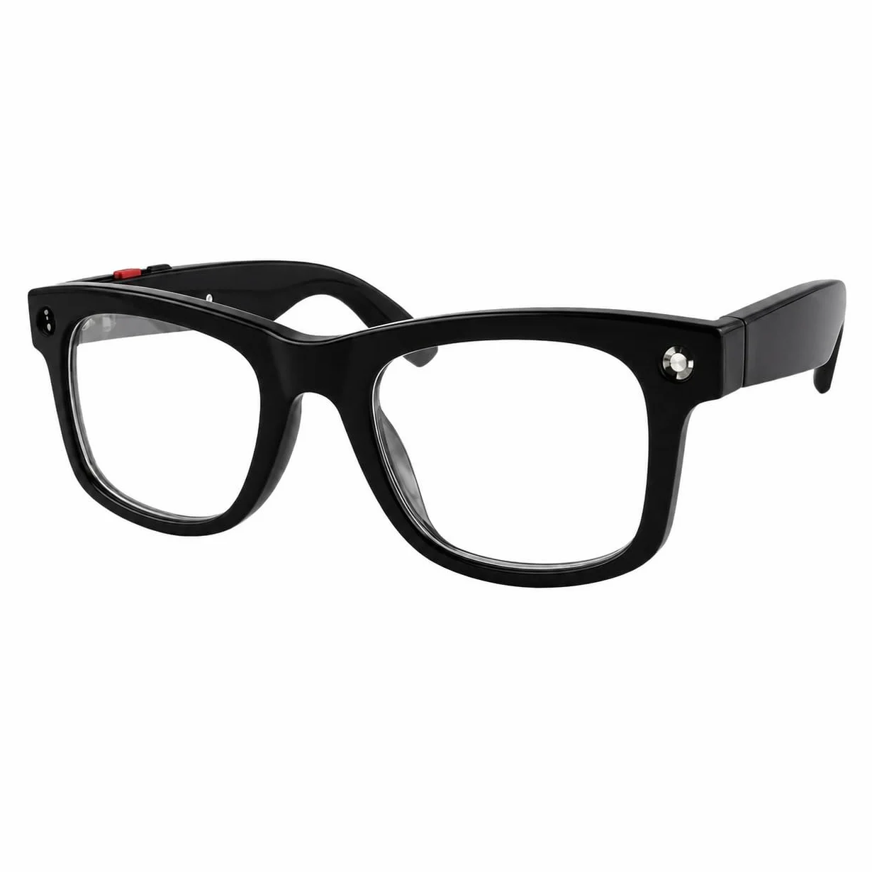 AI Lunettes intelligentes avec appareil photo - Lentille photochromique, appels Bluetooth, assistant vocal, lecteur de musique, traduction et enregistrement vidéo (1, noir)