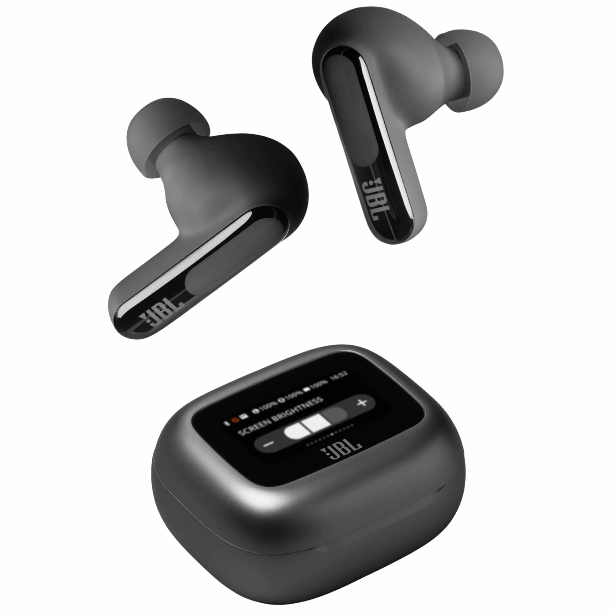 JBL Live Beam 3, Écouteurs sans fil avec oreillettes, Bluetooth, jusqu'à 48 h d'autonomie, Réduction de Bruit Active, son haute fidélité JBL Signature, étanches à l'eau IP55, noir