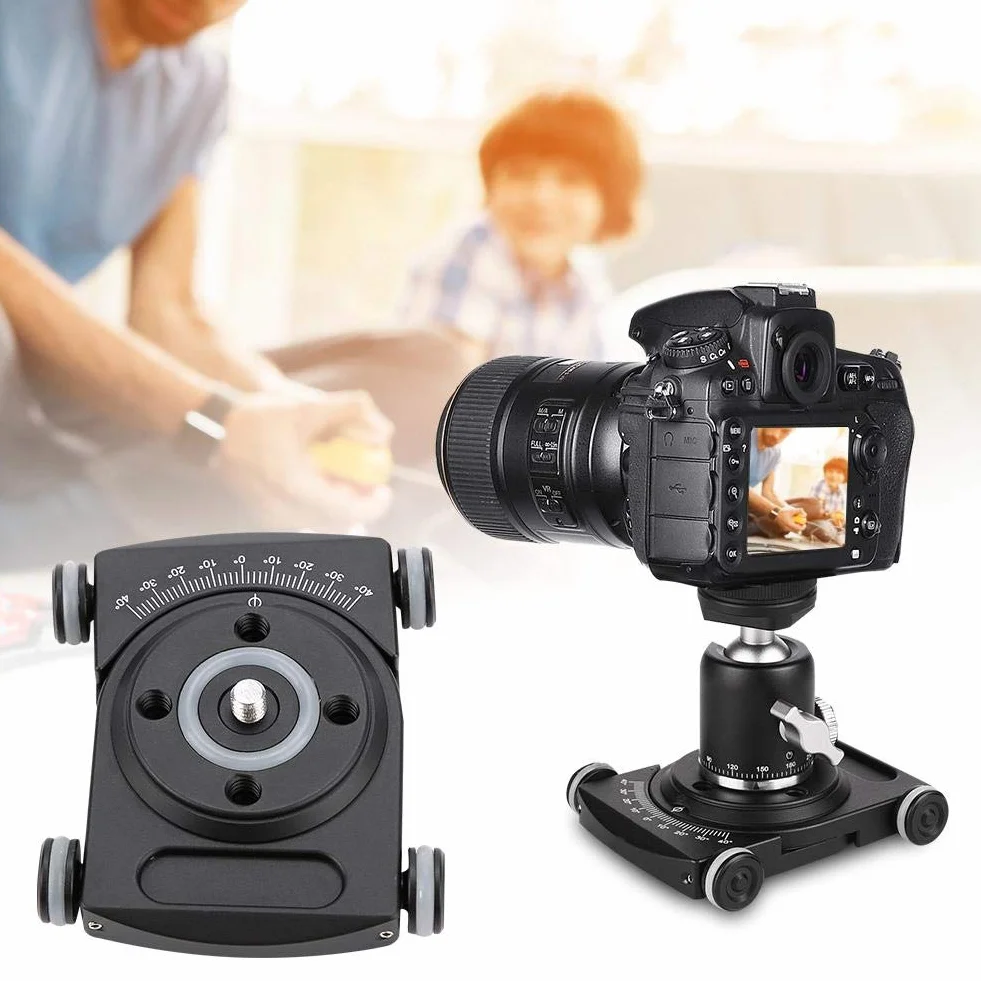 Goshyda Mini caméra/téléphone Dolly curseurs, Curseur de Piste de Rail vidéo de Bureau, pour Smartphone, Appareil Photo Reflex numérique, Photographie de Film de caméscope vidéo DV