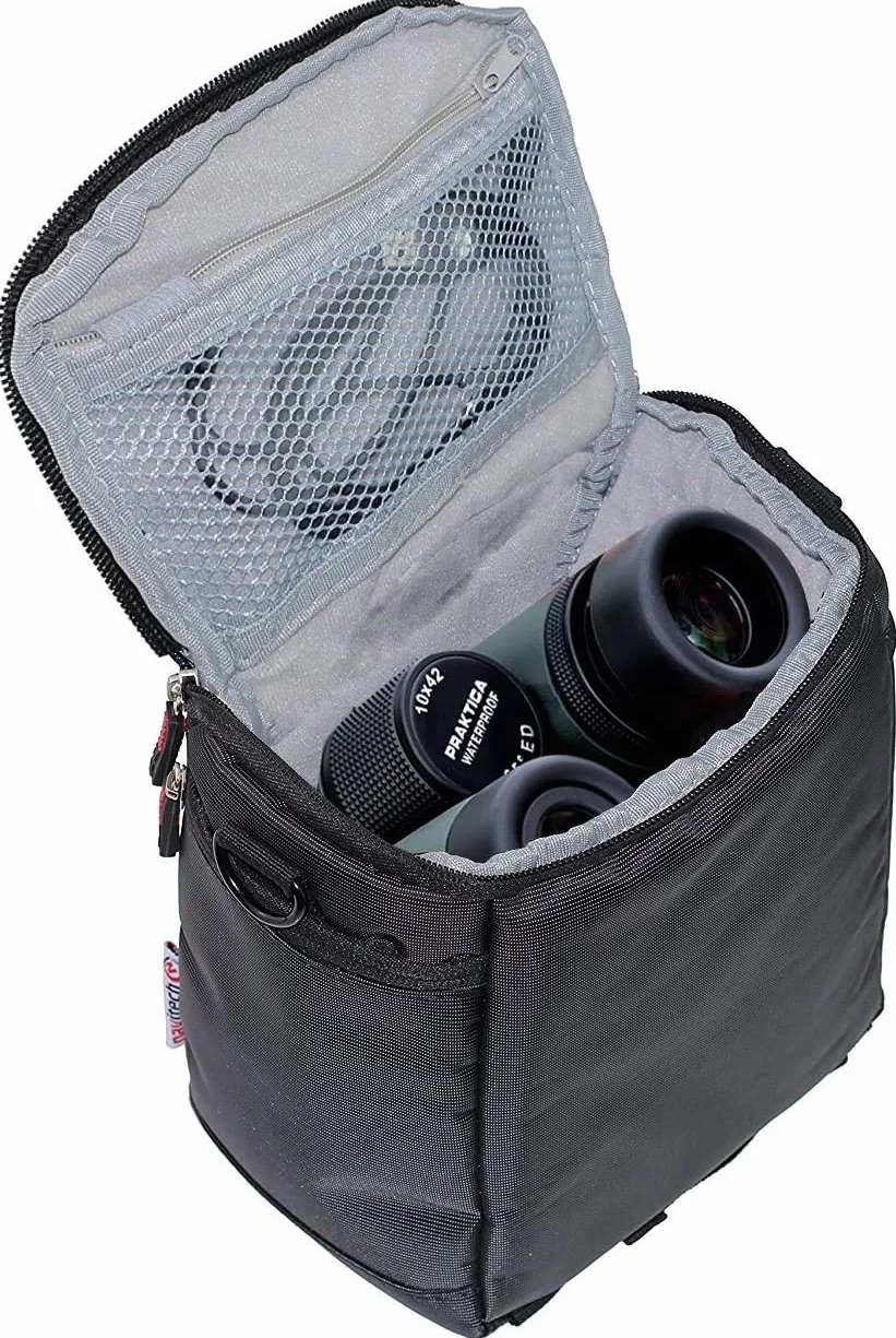 Navitech Étui De Voyage Jumelles Noir - Compatible avec Le Canon 15 x 50 Image Stabilising All Weather Jumelles