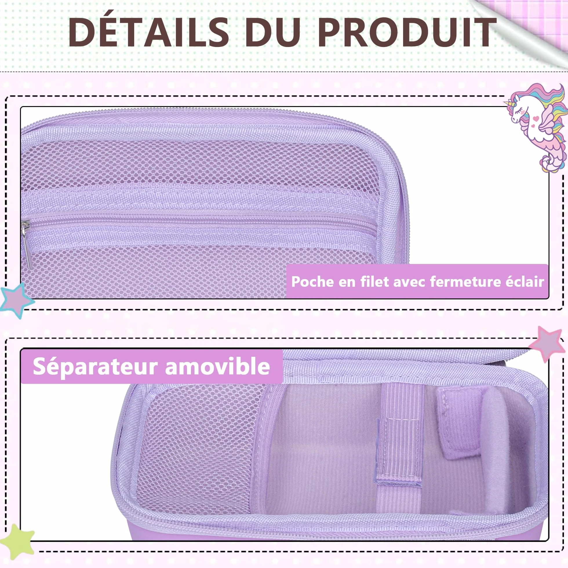 Leayjeen Étui Appareil Photo Instantané Compatible avec ASTGMI/HiMont/TIATUA, avec Bandoulière et Dragonne(Étui Uniquement) Violet