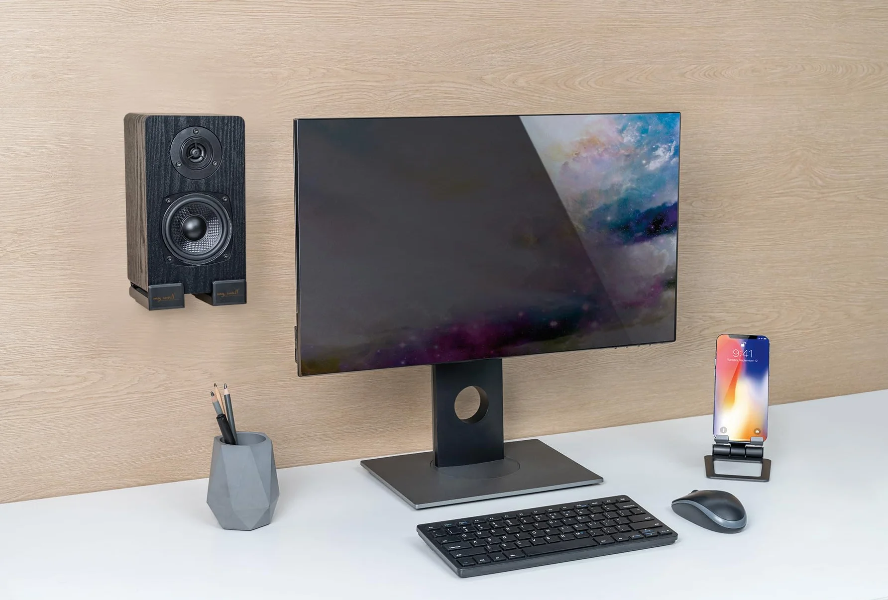 My Wall HZ 30 L Support pour Barre de Son Rigide Noir 2 pc(s)